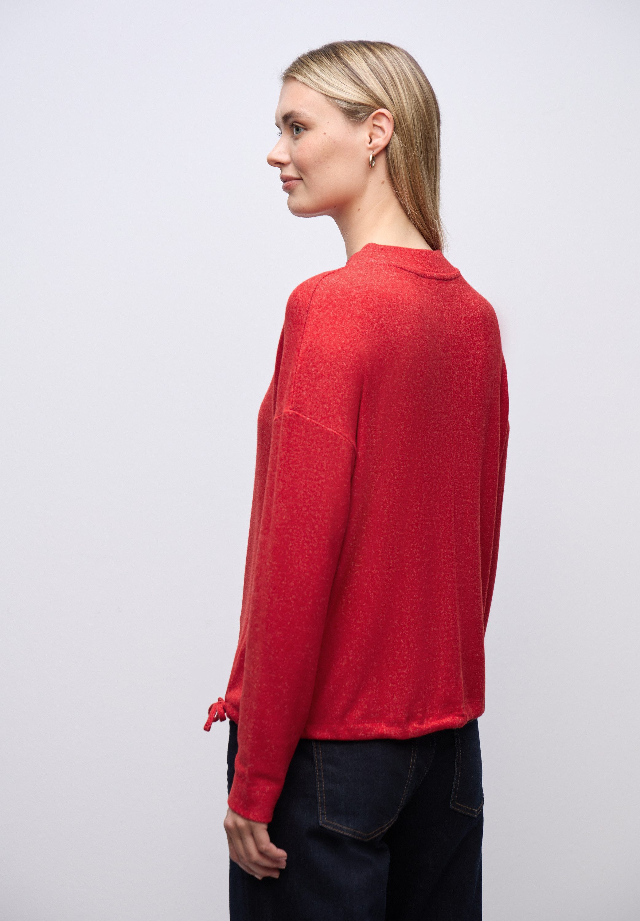 STREET ONE Langarmshirt mit Tunnelzug am günstig online kaufen