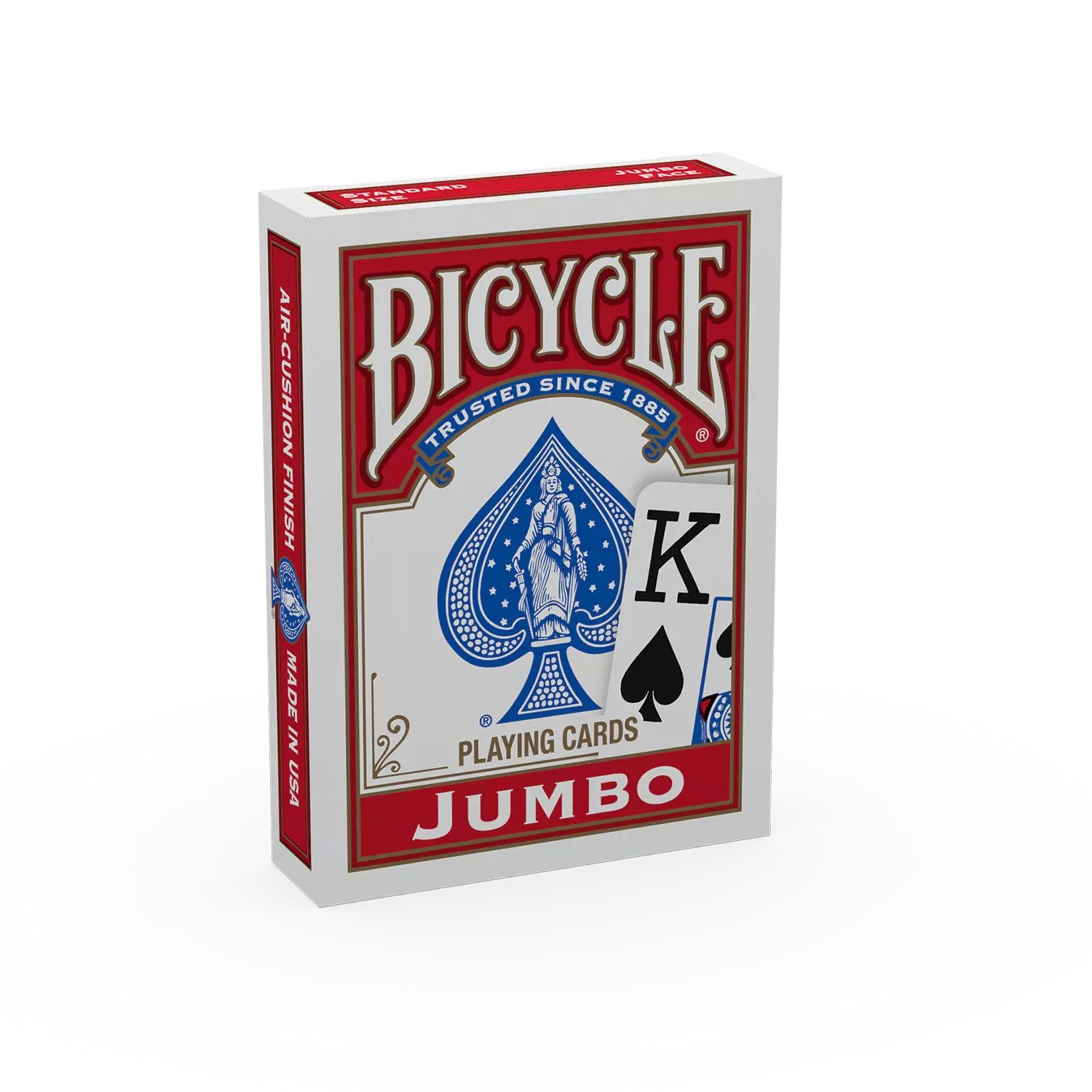 Cartamundi Spiel Bicycle® Kartendeck - Rider Back Jumbo Index, Kartenspiel, mit einzigartigem Air-Cushion®-Finish