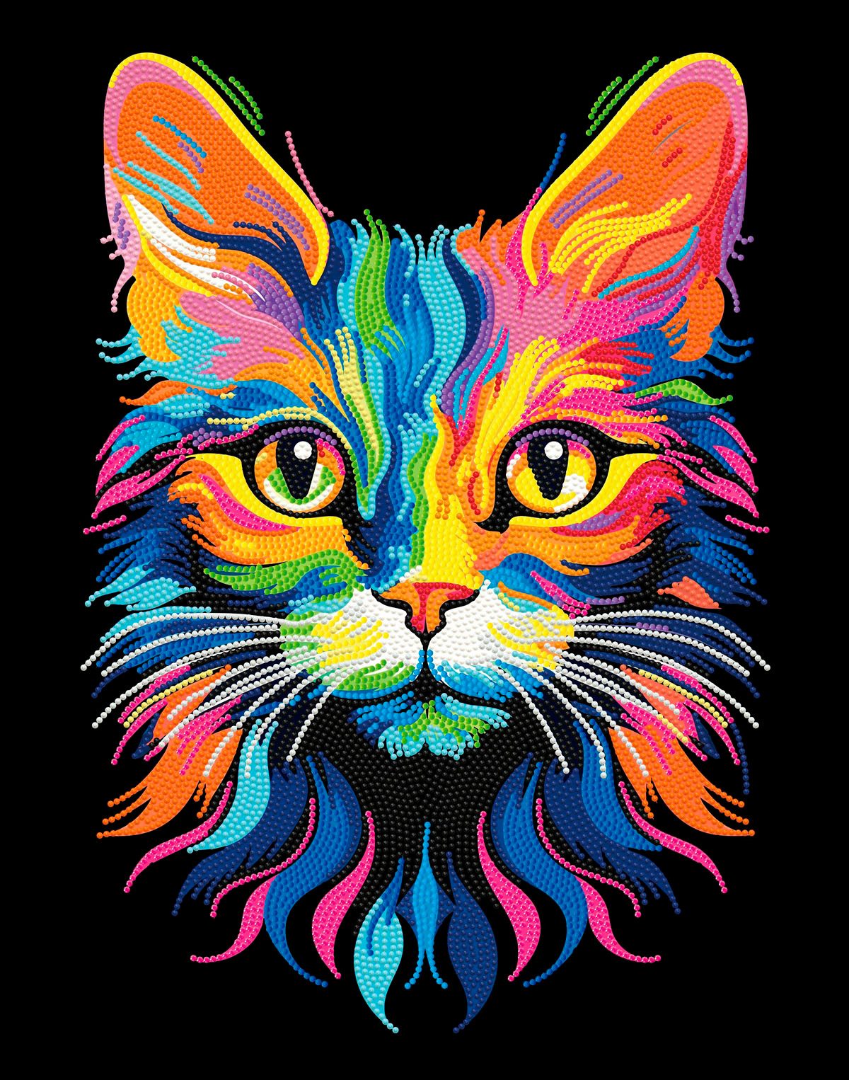 Diamond Dotz Kreativset Diamond Painting Neon Katze