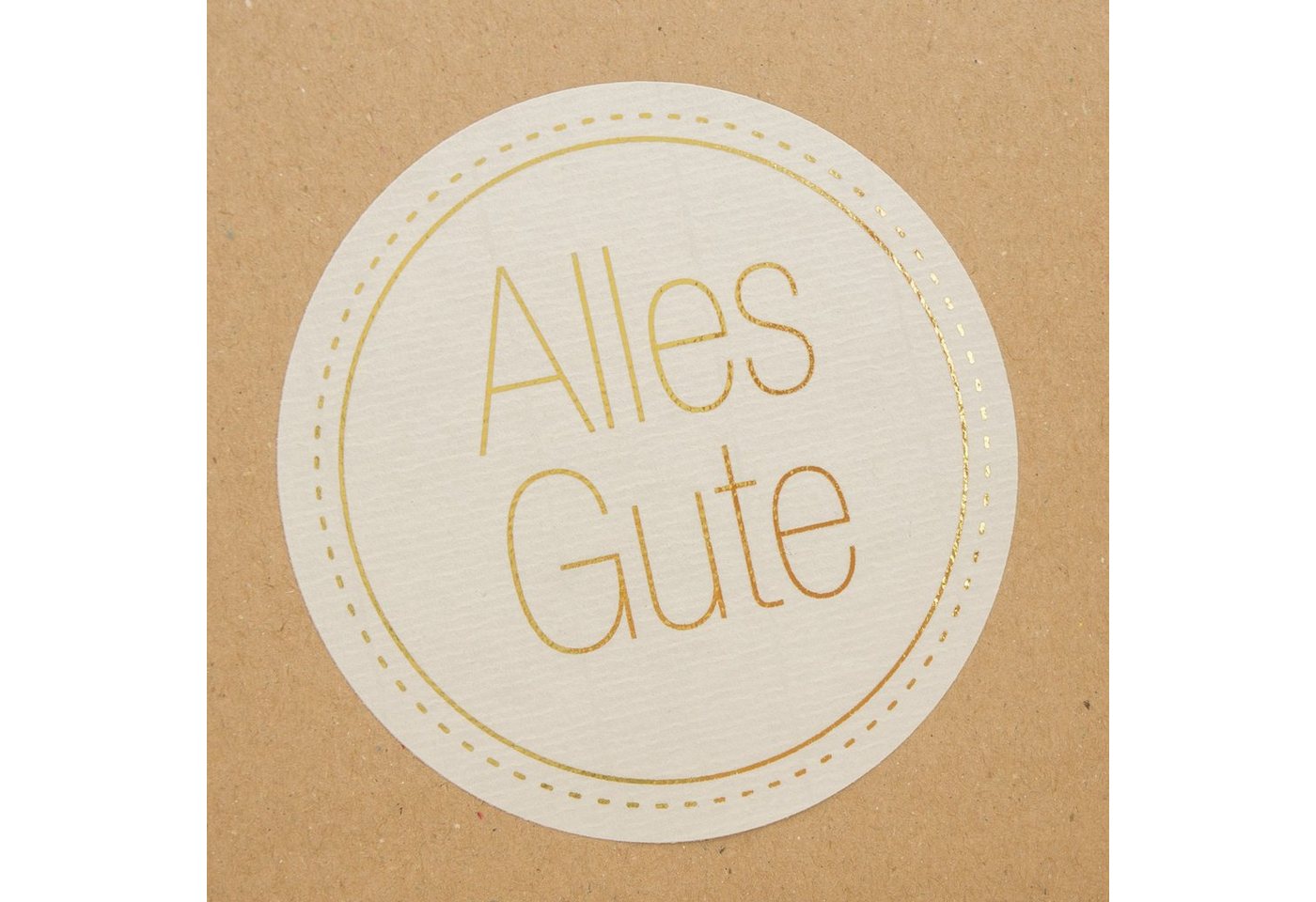Thumbnail - itenga Aufkleber itenga Sticker 10x Alles Gute exklusiv mit Goldfolie Groß Rund 9,5cm
