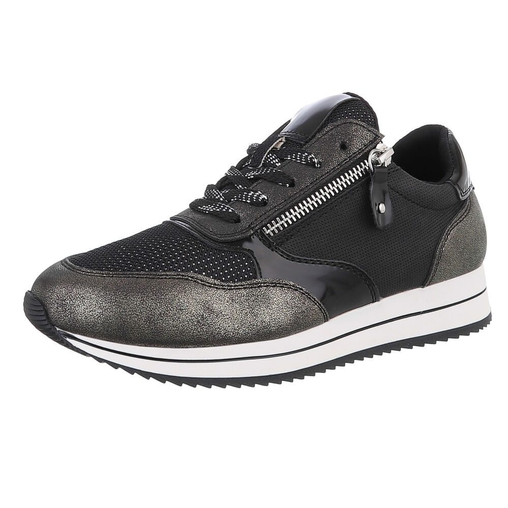 Ital-Design Damen Low-Top Freizeit Sneaker (88671916) Keilabsatz/Wedge Snea günstig online kaufen