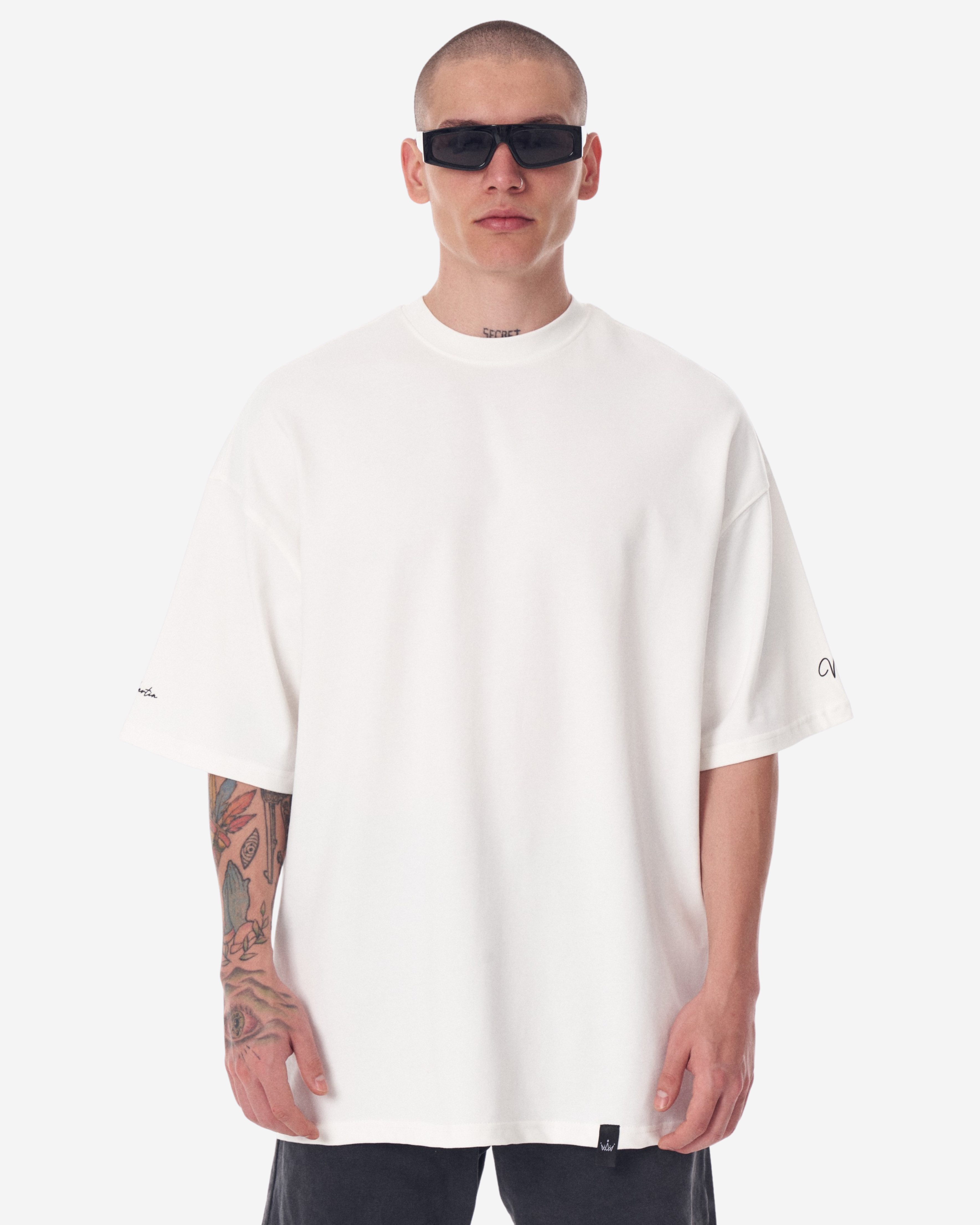 Martin Valen T-Shirt Großes 3D-gedrucktes weißes Heavy T-Shirt