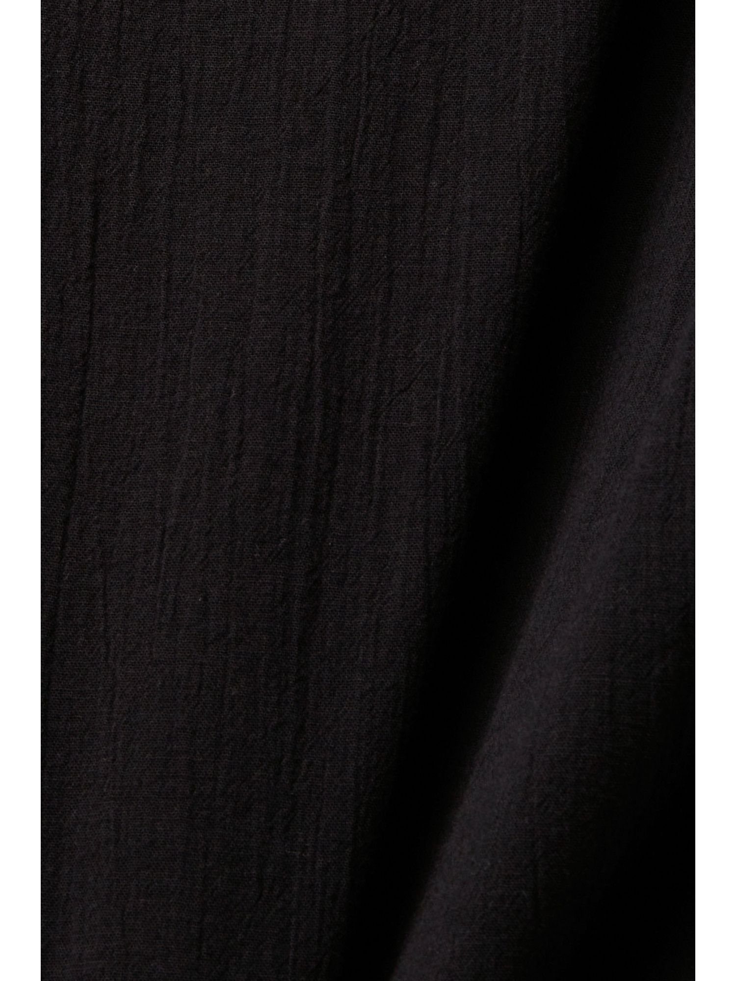 Esprit Hemdblusenkleid Midikleid Besticktes BLACK