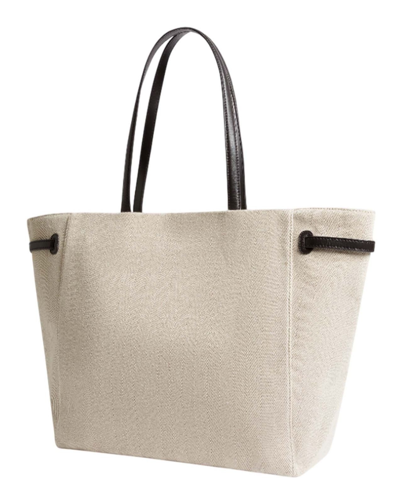 Ted Baker Shopper Tafanie Belted Herringbone Canvas Large Tote Bag