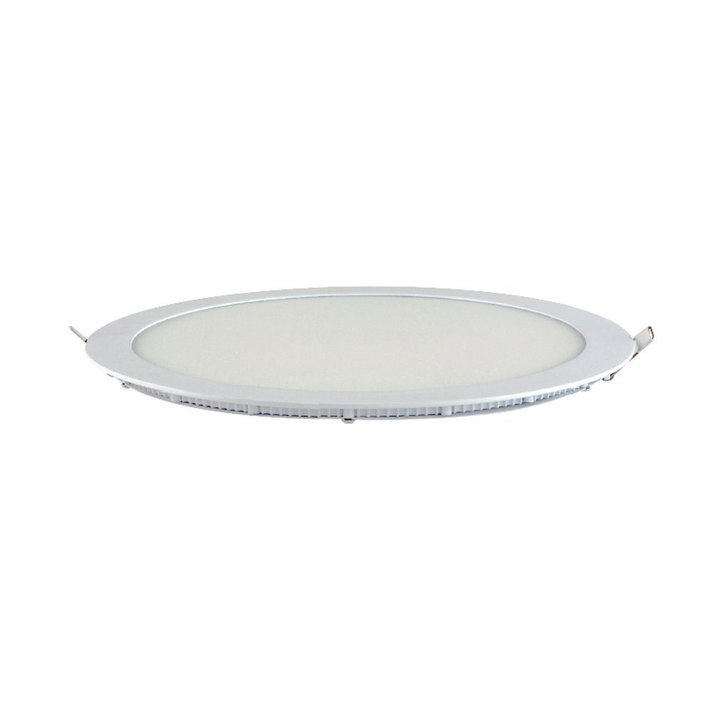 18 LED Panelleuchte 24W Neutralweiß, Unterputz Panele Slim 300x25mm, rund Einbauleuchte Deckeneinbau Decke, Panel LED LED Watt V-TAC Form: Ultra Neutralweiß, Panel