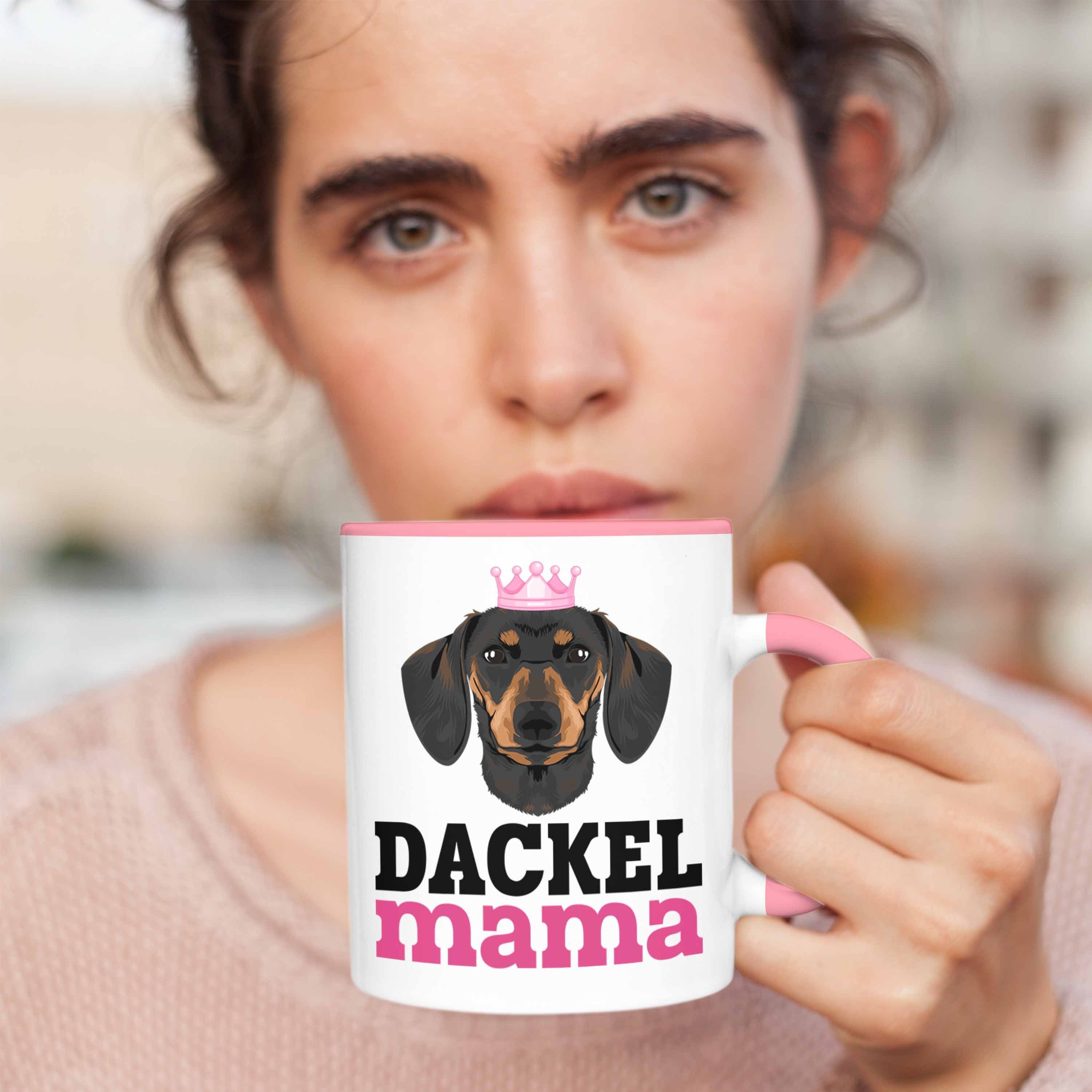 Dackel Dachshund Rosa Rauhaardackel Geschenke Trendation Lustig Dackel Tasse Mama Tasse