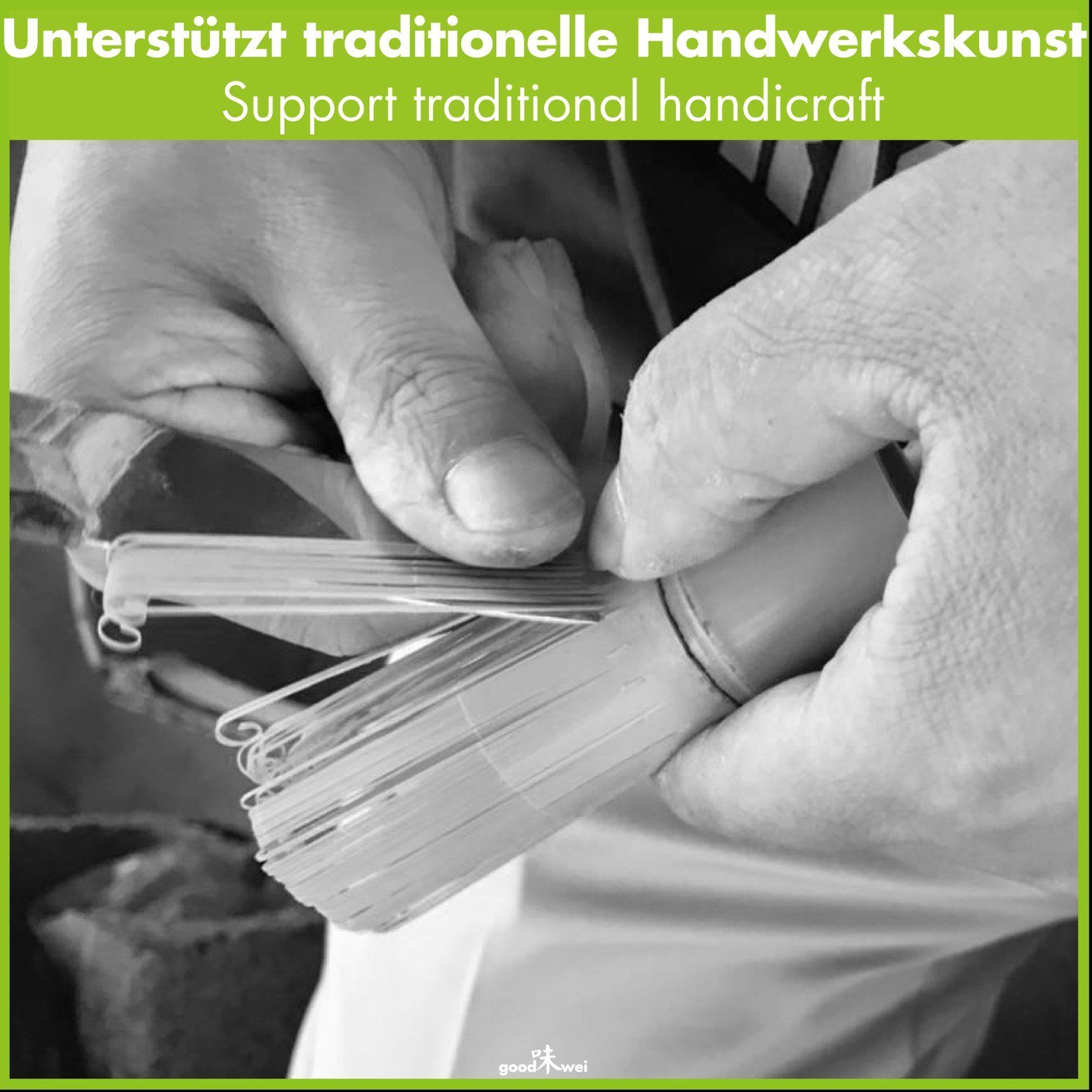 Goodwei Teelöffel Set Matcha-Löffel & -Besen, weiß,120 Borsten (2 Stück), Handgefertigt