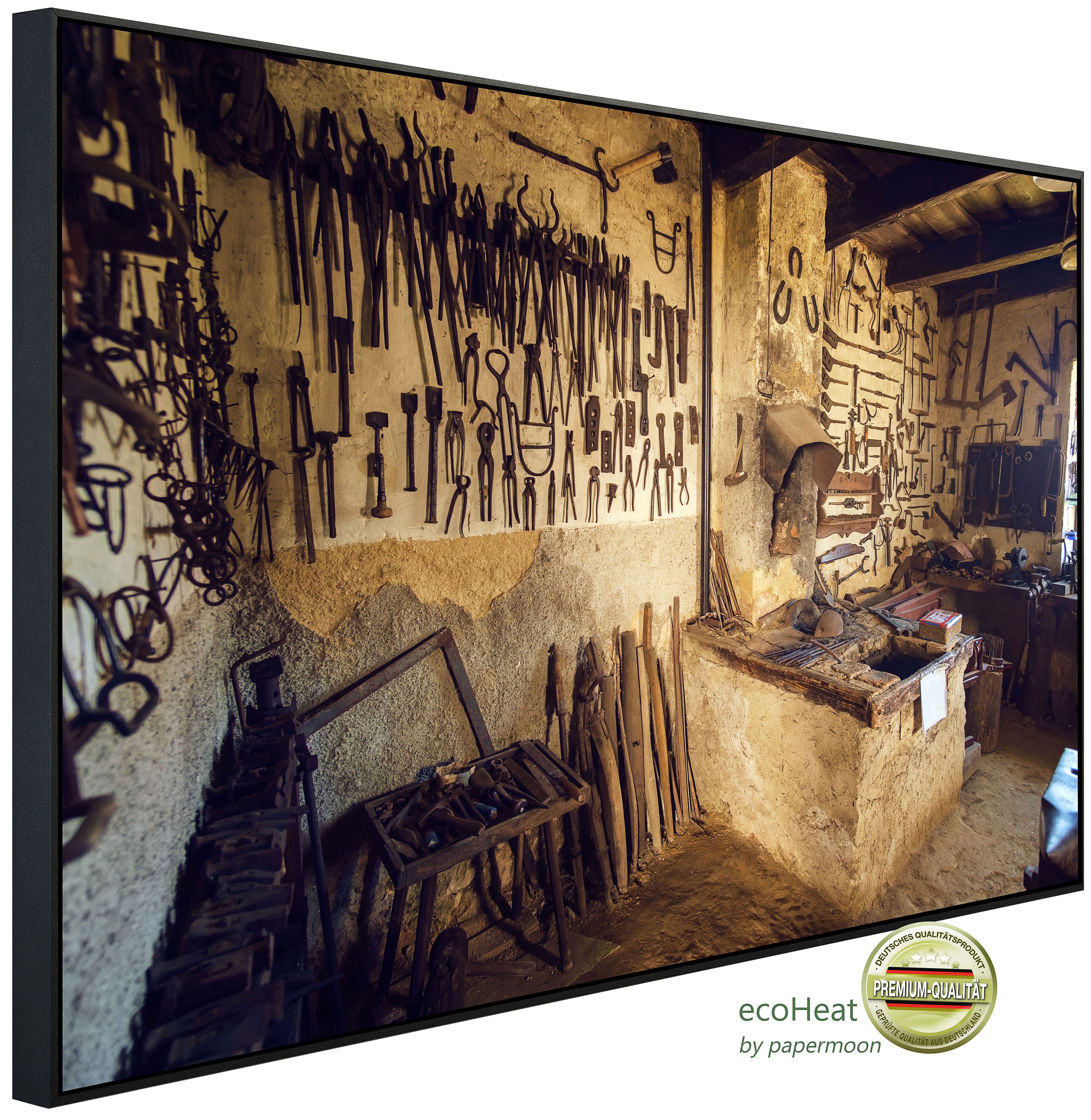 Papermoon Infrarotheizung INFRAROT-BILD-HEIZUNG, Werkstatt, TÜV-Rheinland/GS zertifiziert, angenehme Strahlungswärme