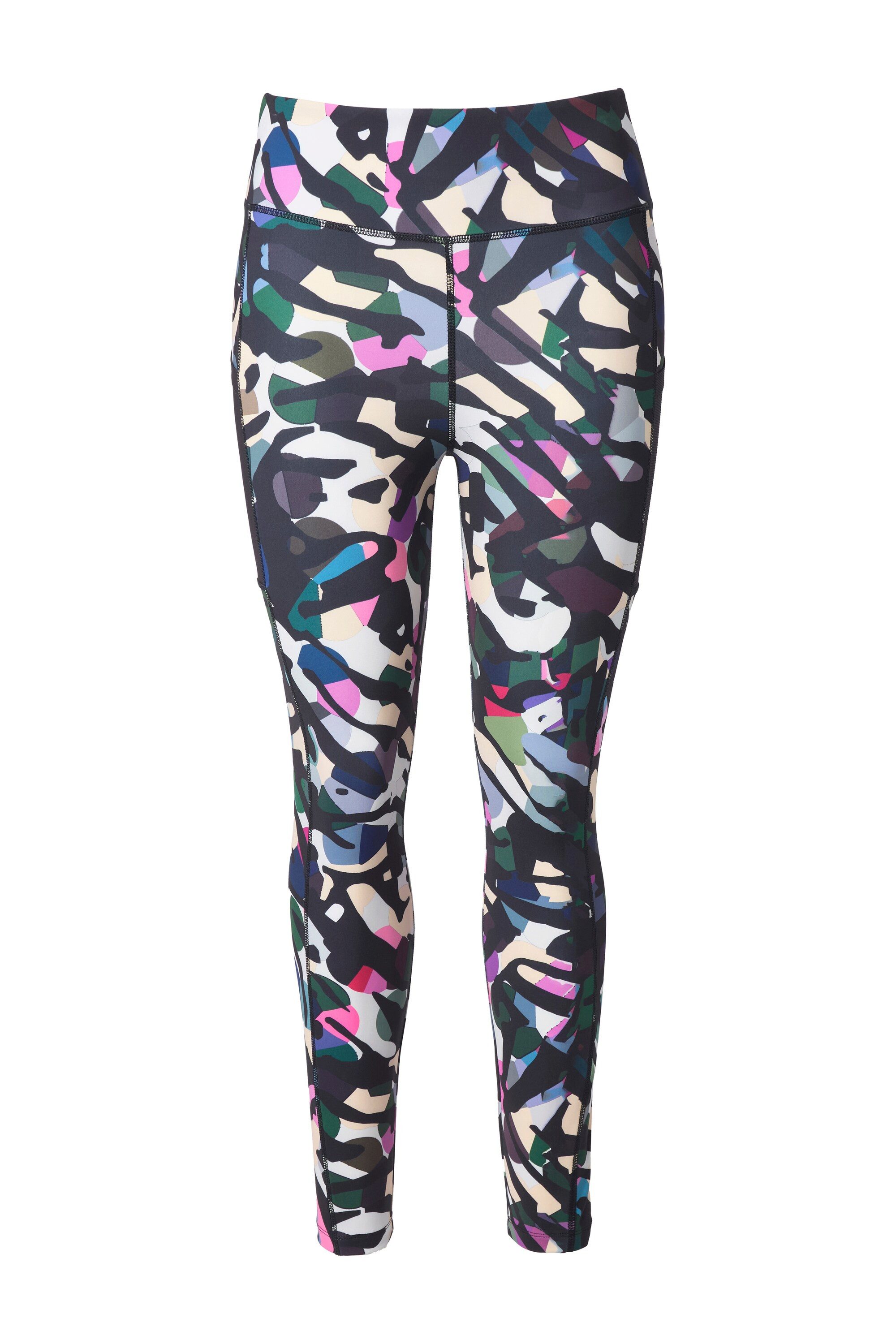 Ulla Popken Leggings Sport-Leggings schnelltrocknend Taschen recycelt