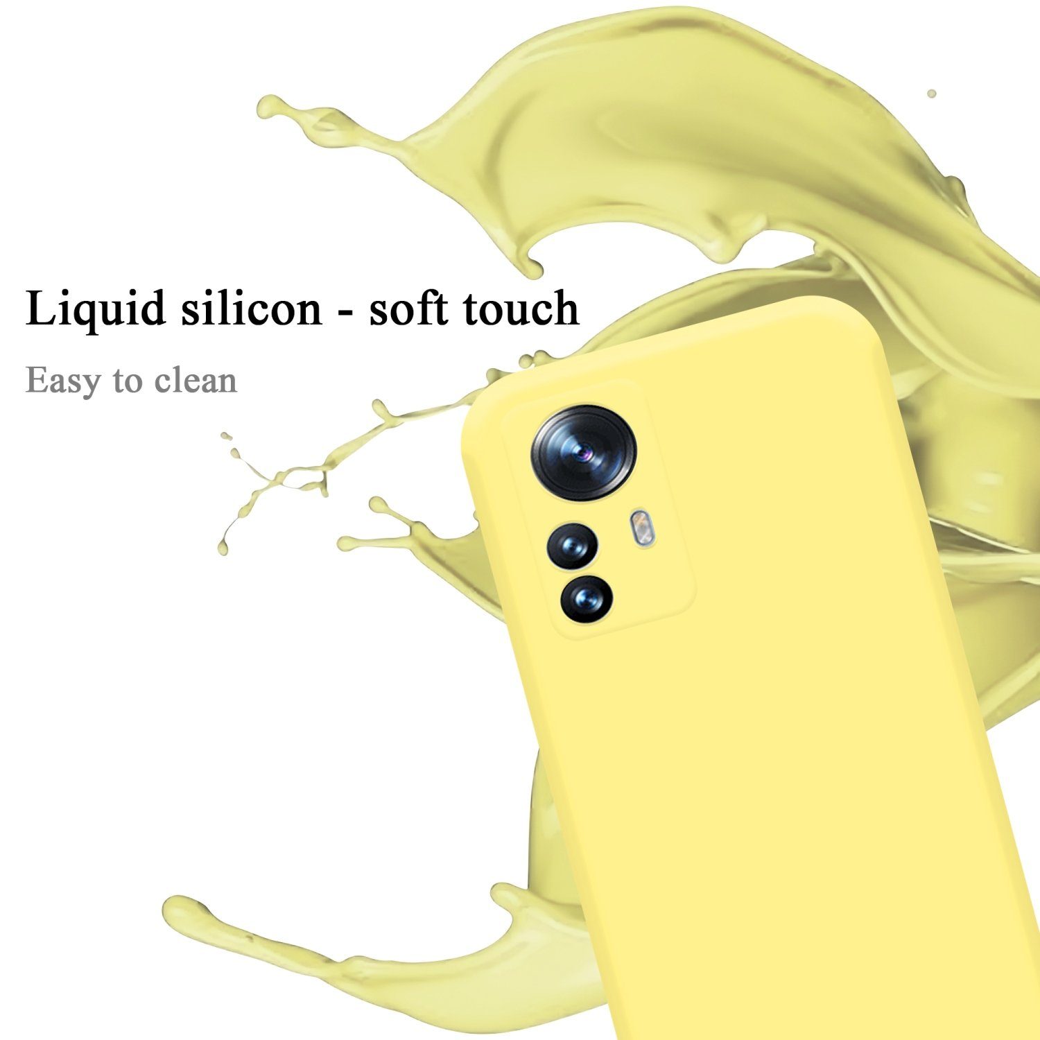 Cadorabo Handyhülle für Xiaomi 12 PRO Hülle Xiaomi 12 PRO, Flexible Hülle TPU Silikon Schutzhülle Back Cover Case