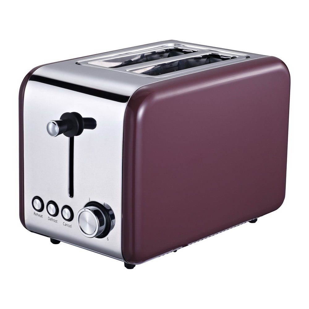 Michelino 2-in-1-Toaster 2-Scheiben Toaster Toastautomat mit Brötchenaufsatz, 850 W, Coll-Touch Gehäuse - mit herausnehmbarem Brötchenaufsatz