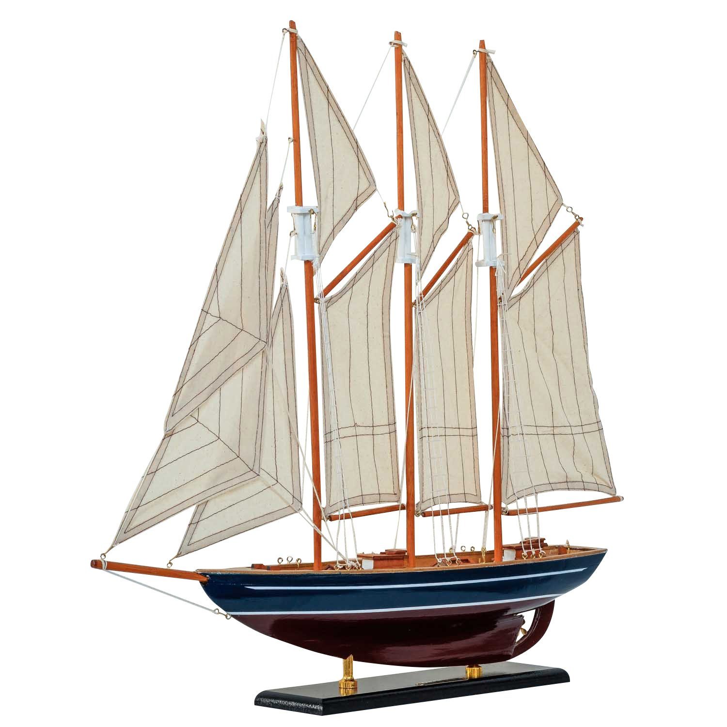 Aubaho Modellboot »Modellschiff Marco Polo Holz Schiff Segelschiff 59cm  Antik-Stil kein Bausatz«
