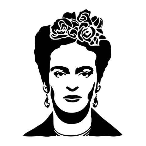 LaserCad Airbrushschablone Frida Kahlo A7 bis A2 Stencil, Graffiti, Airbrush