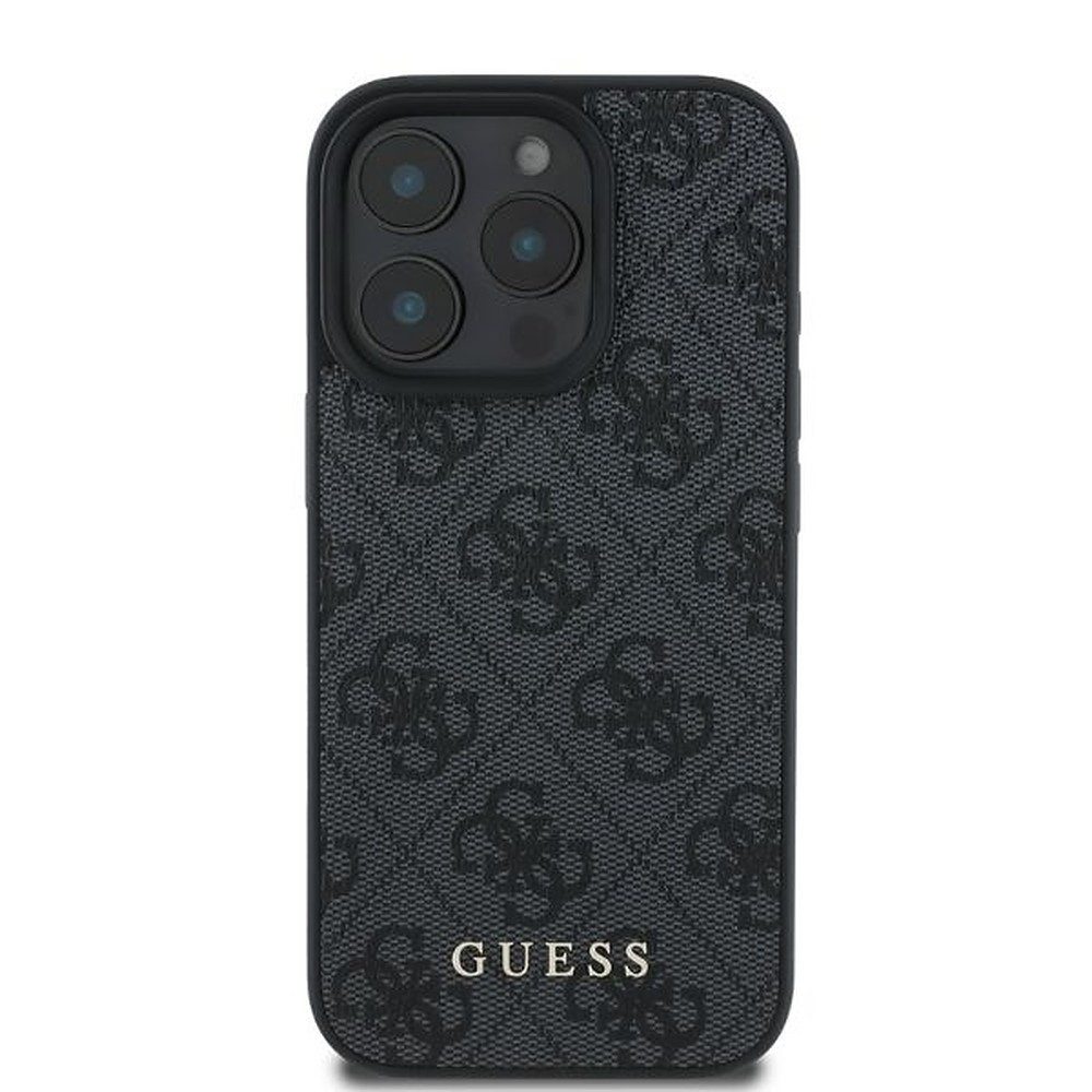 Guess Handyhülle Kunstlederhülle Monogrammdesign Kantenschutz 6,3 Zoll, 4G-Monogramm, Kunstleder, Kameraschutz, stoßdämpfend