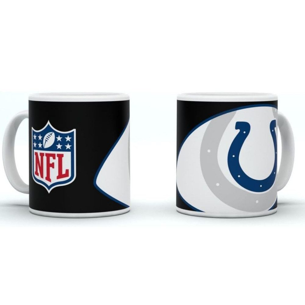 Indianapolis Colts Becher Indianapolis Colt Classic Mug Shadow Logo & Shield, Keramik