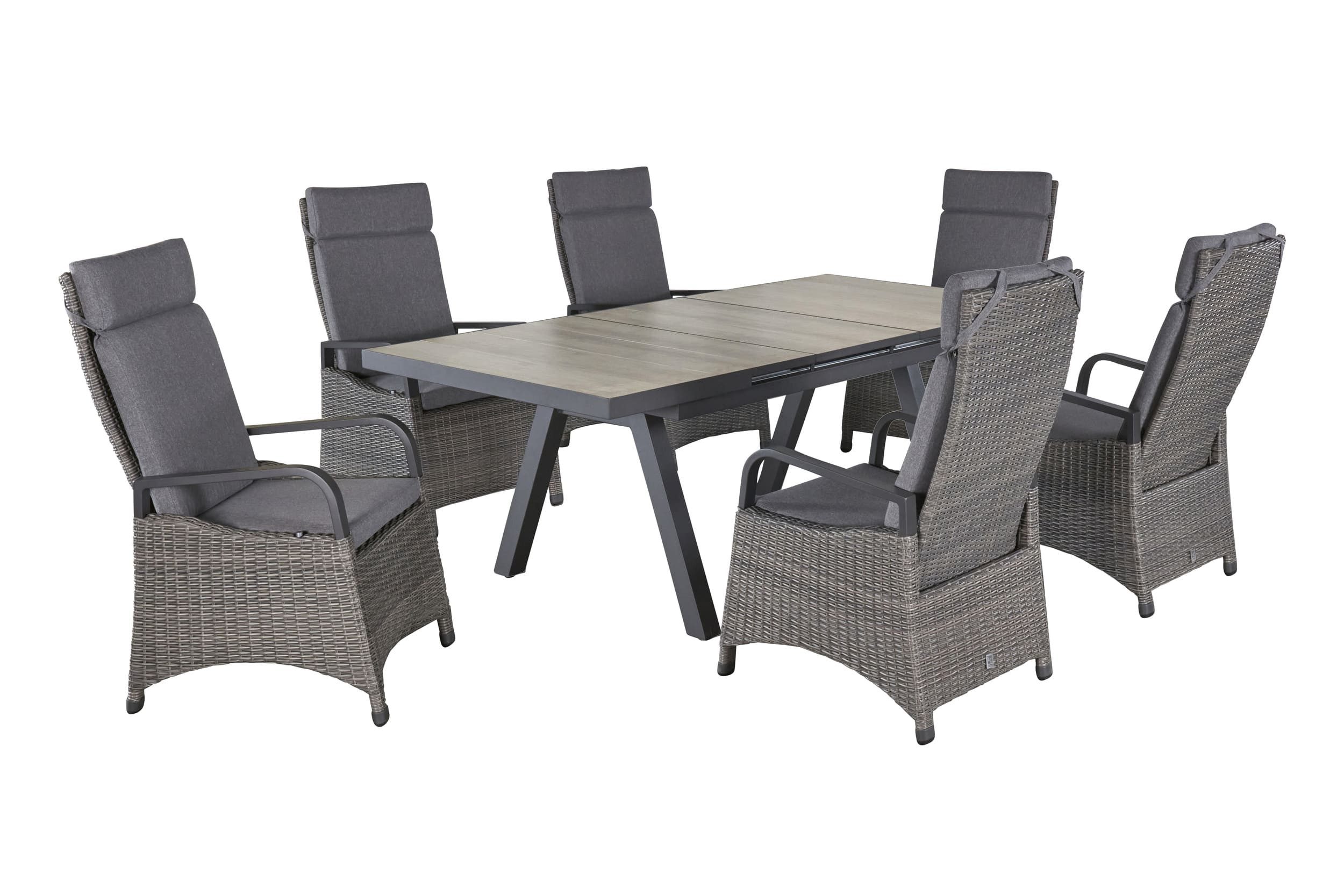 LC Garden Garten-Essgruppe »Komido« Gartenset anthrazit günstig online kaufen