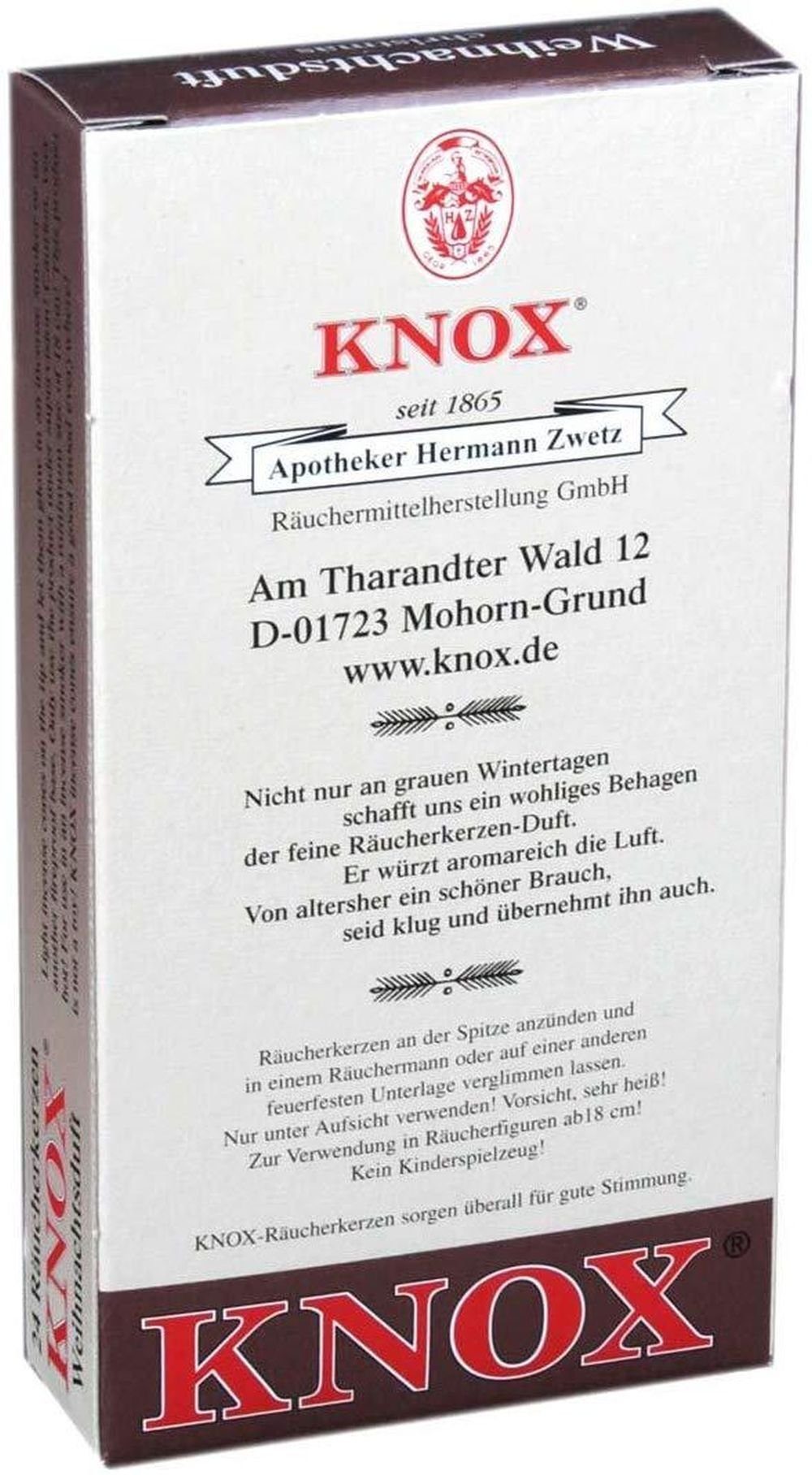 KNOX Räuchermännchen Set 10er 3 Räucherkerzen Düfte Nr. verschiedene