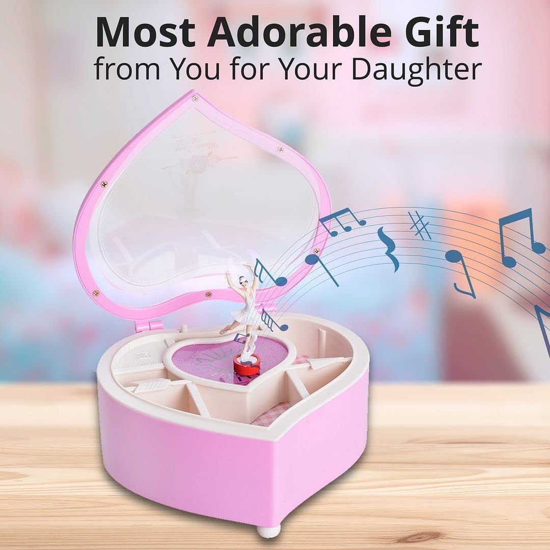 RWEUOQ Spieluhr Herzförmige Ballettmusik-Schmuckbox, (1-tlg), mit günstig online kaufen