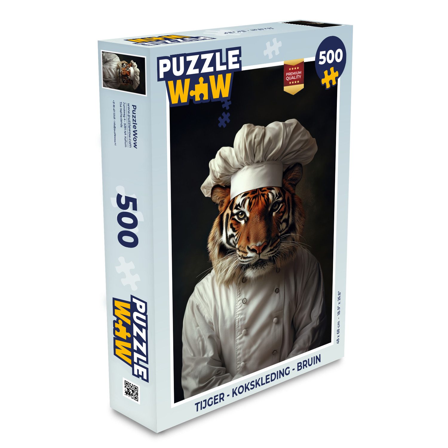 Puzzle Tiger - Kochbekleidung - Braun