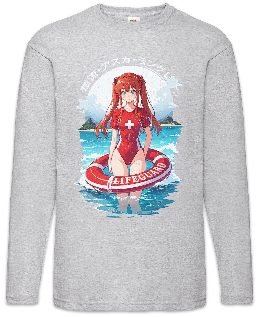 Langarmshirt Langley Lifeguard Langarm T-Shirt Genesis Nerv Asuka Neon Gendo