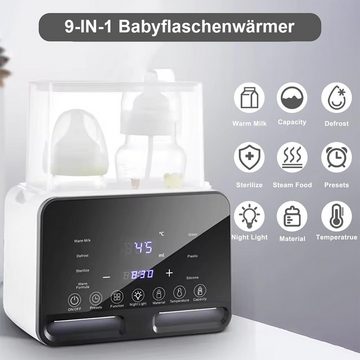 Welikera Babyflaschenwärmer Milchwärmer, 45° konstante Temperatur schnelles Aufheizen PP-Material