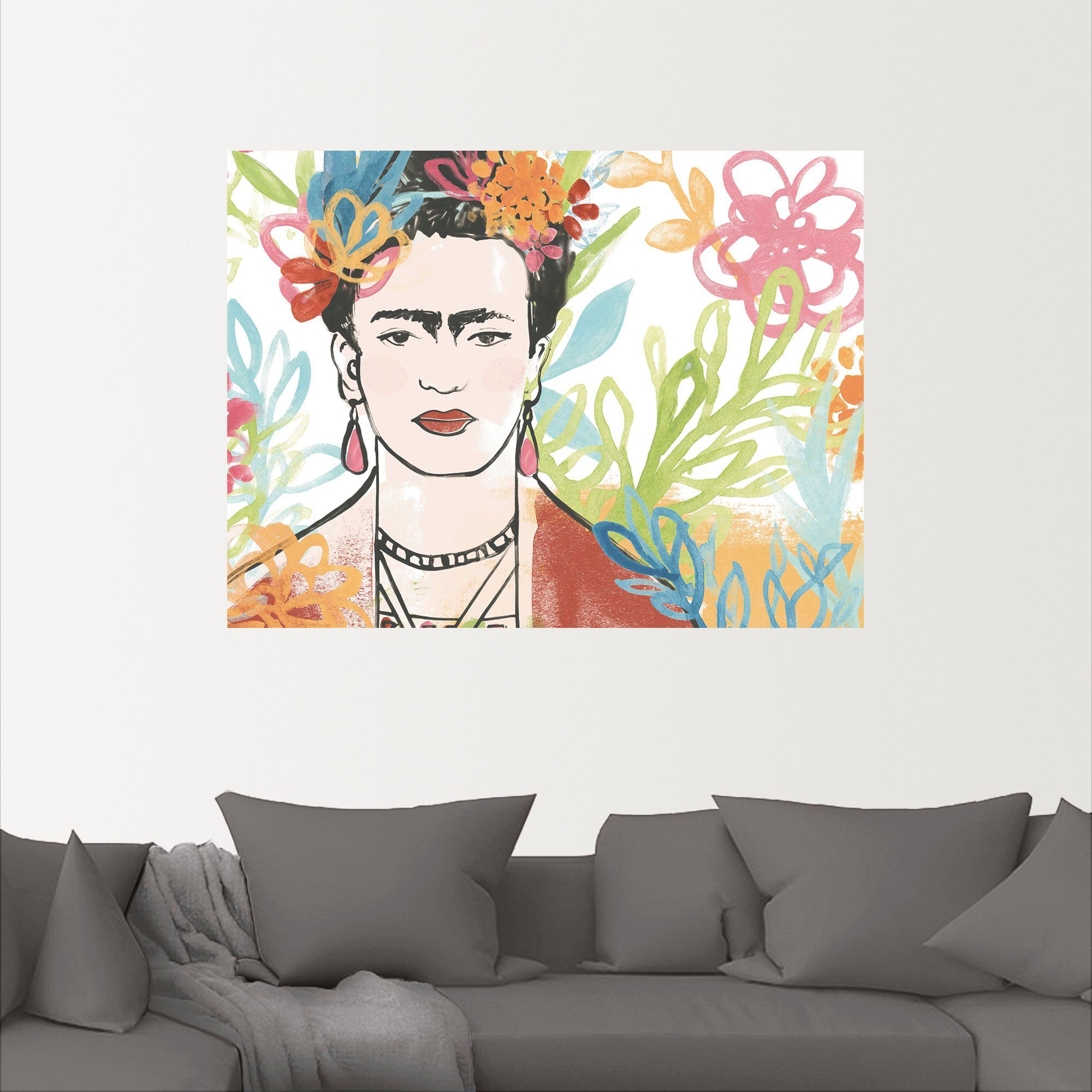 Frauen Artland versch. Collection Größen Porträt Poster Bilder von Wandaufkleber Alubild, als St), Frida Wandbild A, von oder in Leinwandbild, (1