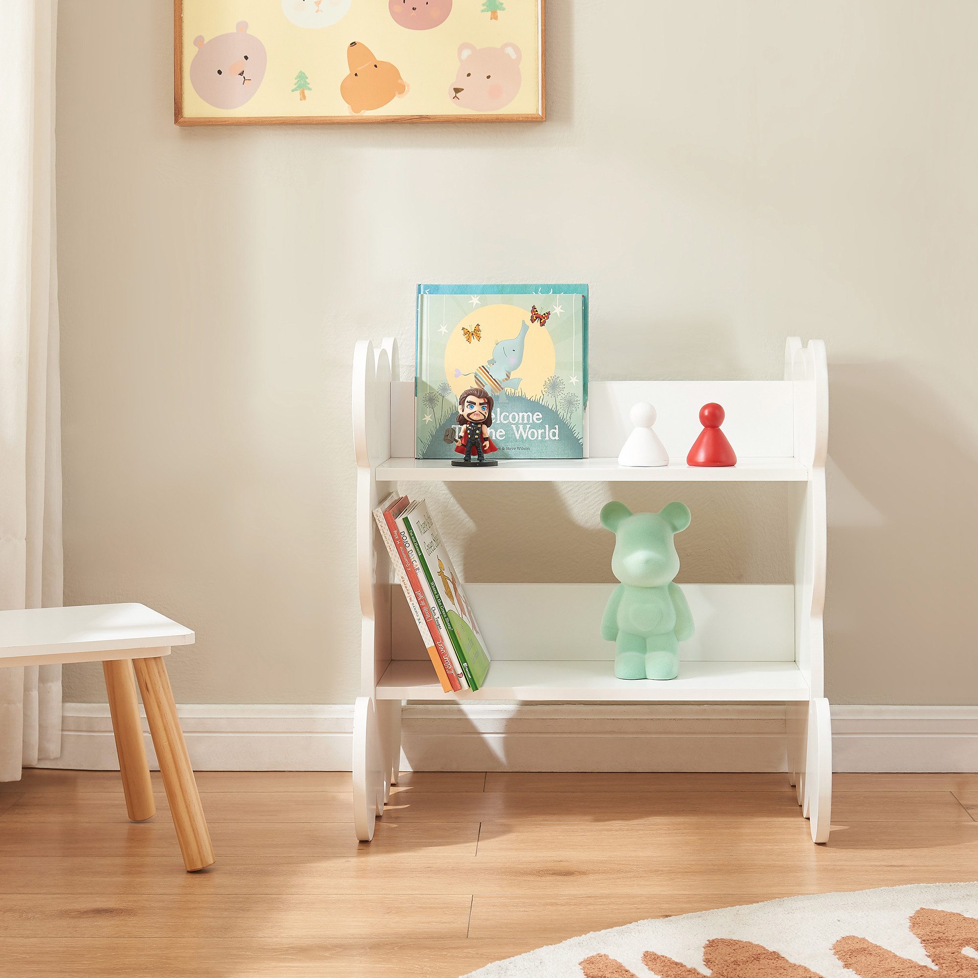 en.casa Kinderregal, »Tårnby« Kinderregal in Bärenform