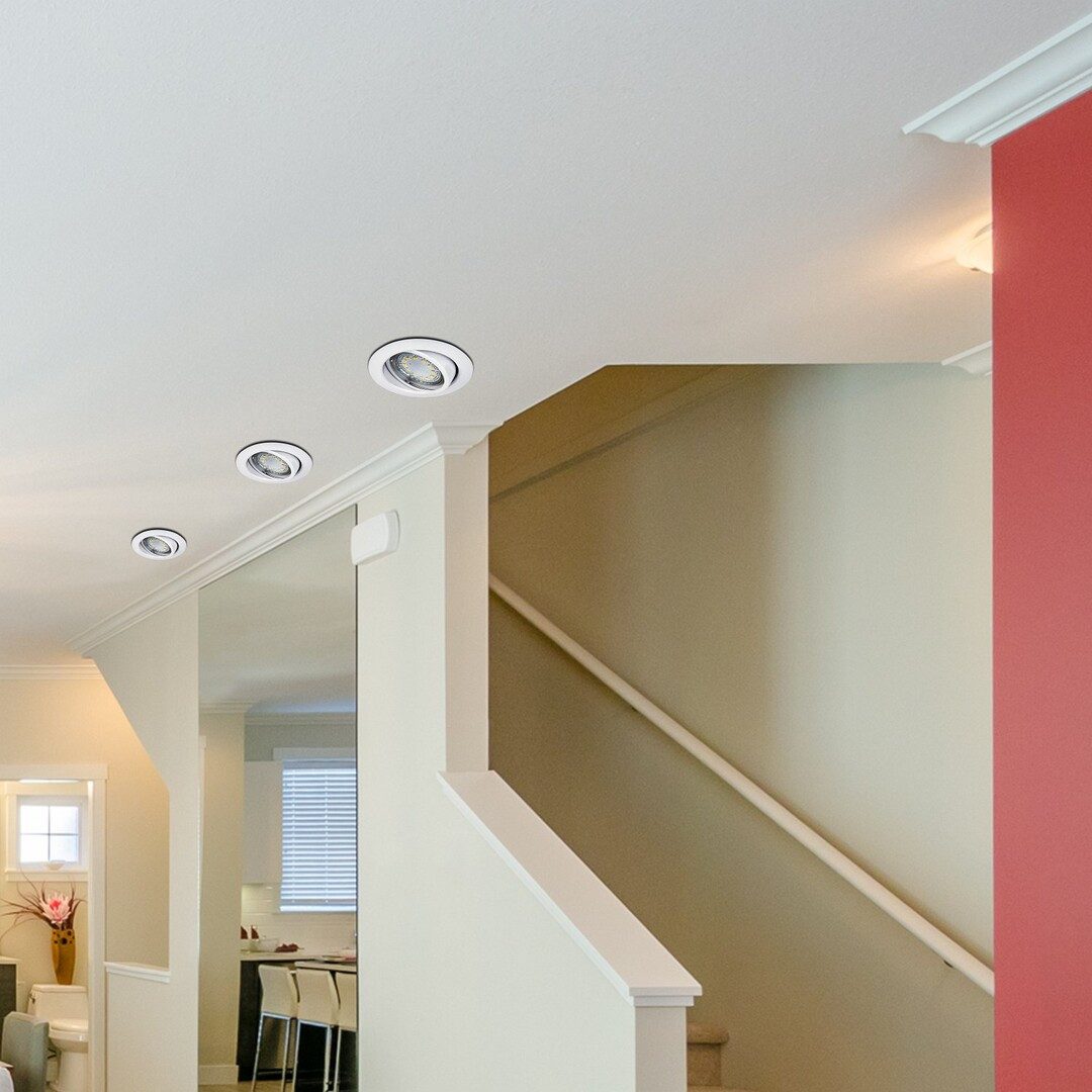 Rabalux LED Deckenspots "Lite" 3-flammig, Metall, weiß, rund, 3W, GU10, warmweiß, 240lm, ø86mm, warmweiß