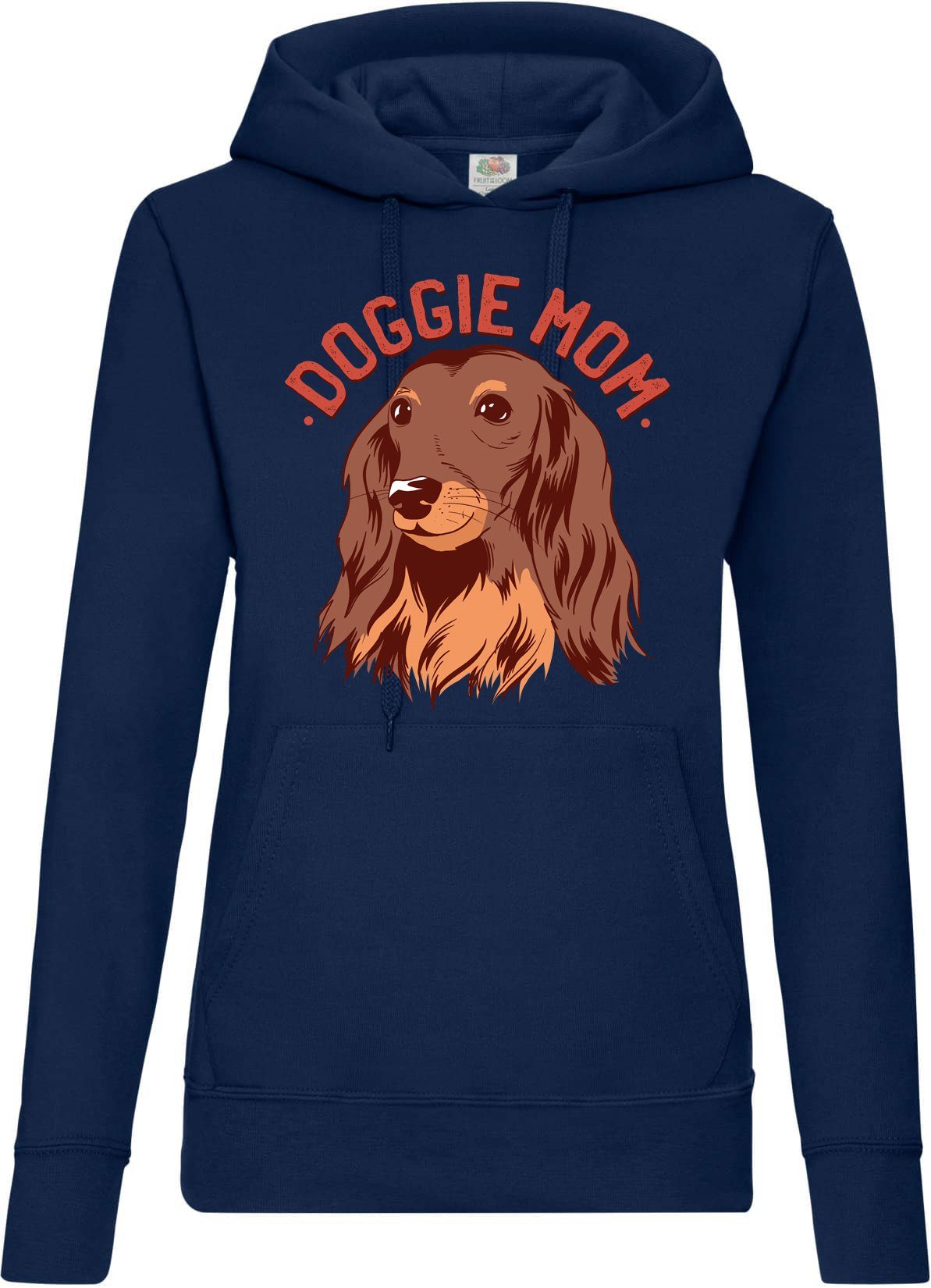 Youth Designz Kapuzenpullover Doggie Mom Damen Hoodie Pullover mit süßem Hunde  Motiv