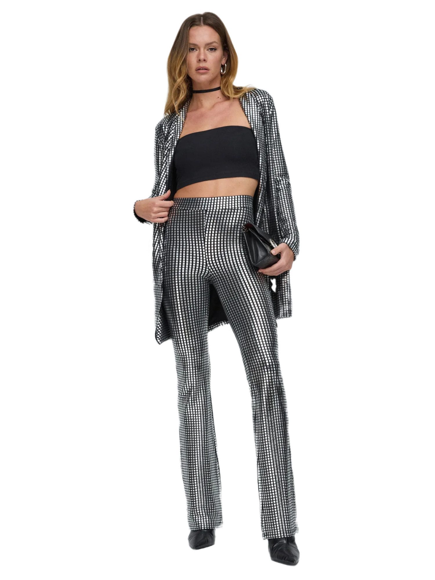 No Matter What Bequeme Jeans Weit geschnittene, hochtaillierte Hose