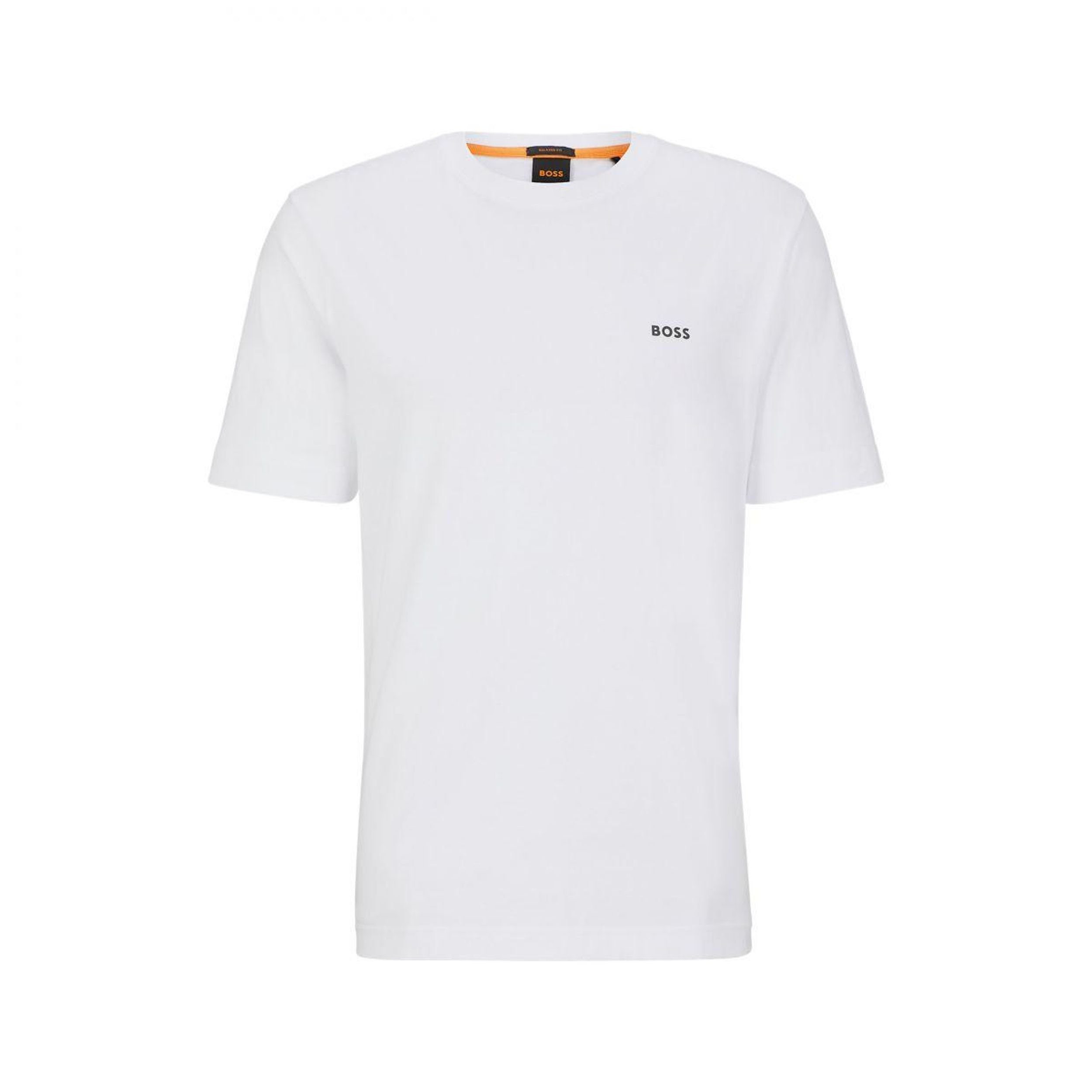 T-Shirt ORANGE Boss BOSS "TeeBossRacing" Orange white T-Shirt