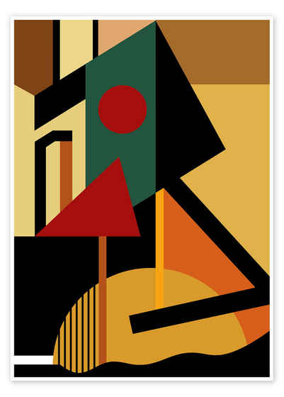 Posterlounge Poster THE USUAL DESIGNERS, Der Geometrist, Büro Modern Illustration