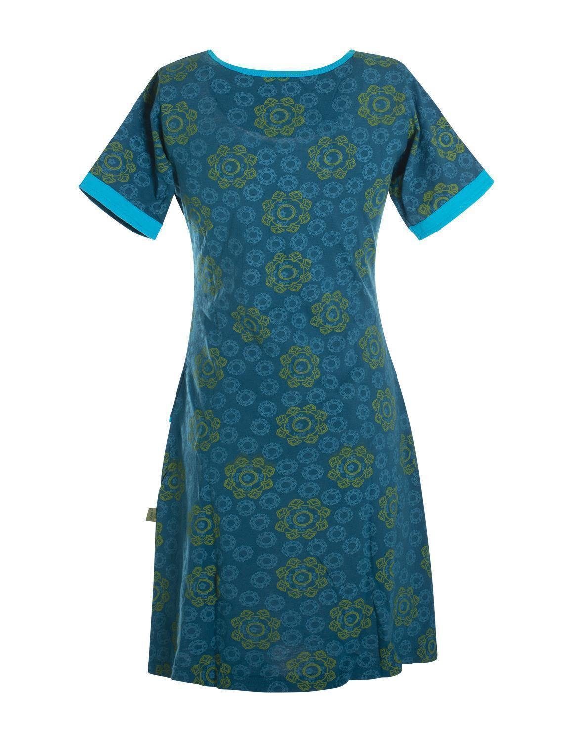 Vishes Jerseykleid Kurzarm Kleid Blumen Tunika günstig online kaufen
