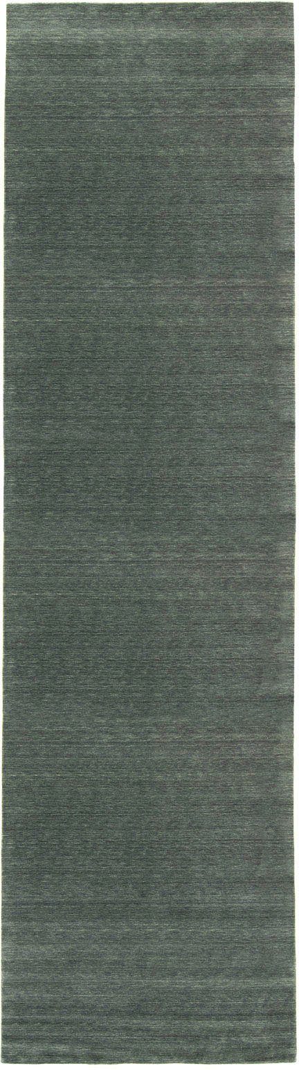 Läufer LORIBAFT TEPPSTAR, morgenland, rechteckig, Höhe: 15 mm, reine Schurwolle Unifarben grau