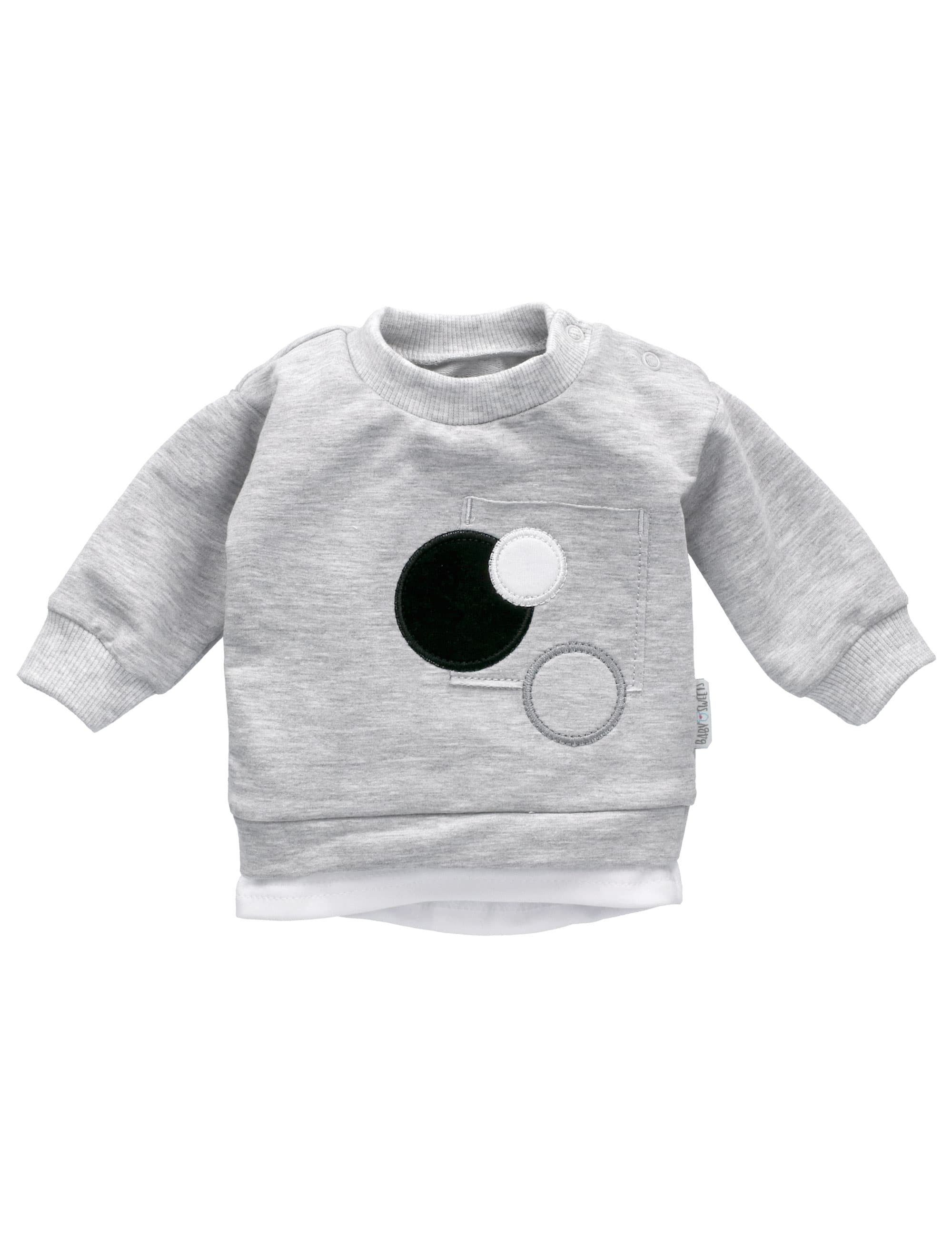 Baby Sweets Shirt & Hose Set schwarz Teile) grau 1-tlg., 2 (Set, Kreis