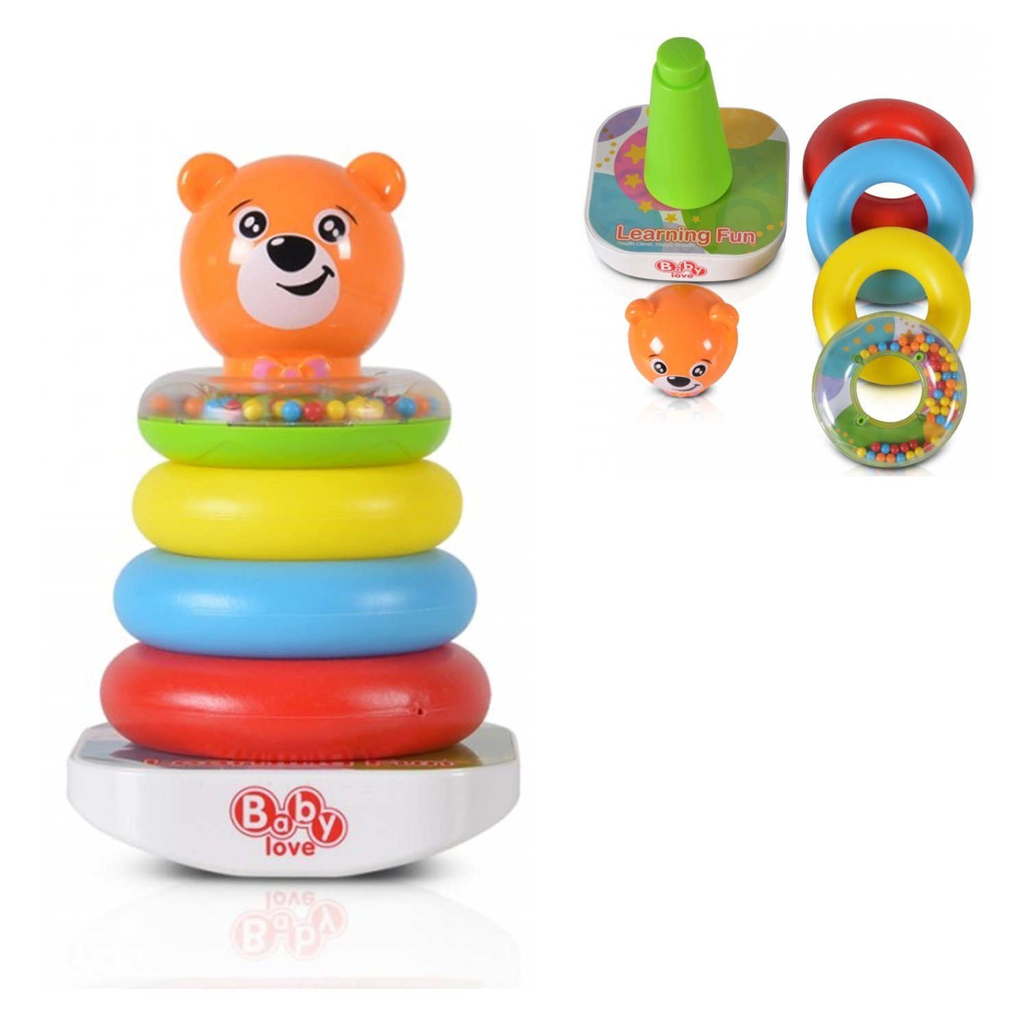 Stapelspielzeug Stapelturm 35785 Bär und Ringe
