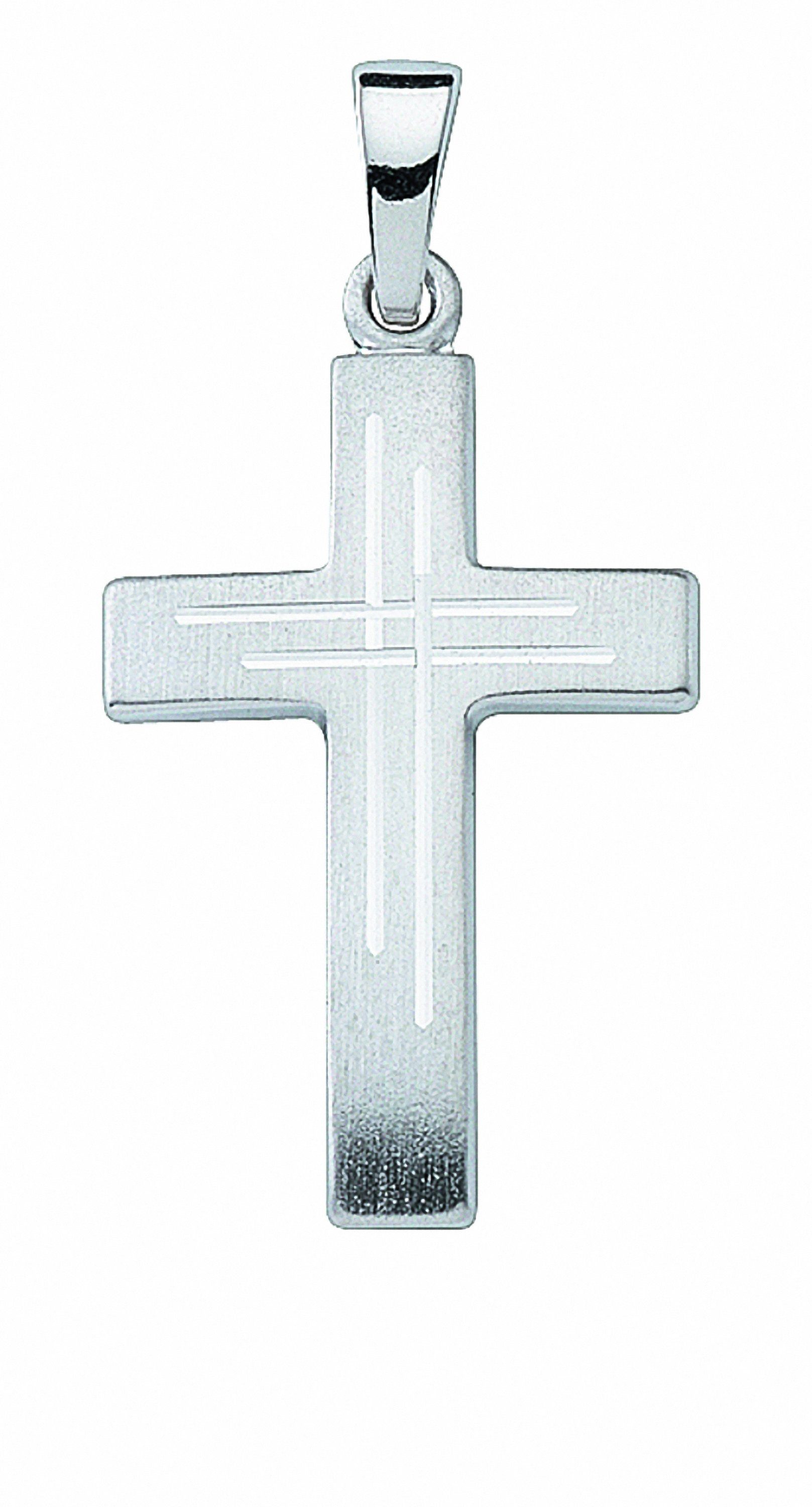 Adelia´s Kette mit Anhänger 925 Set Schmuckset Kreuz mit - Silber Anhänger, Halskette