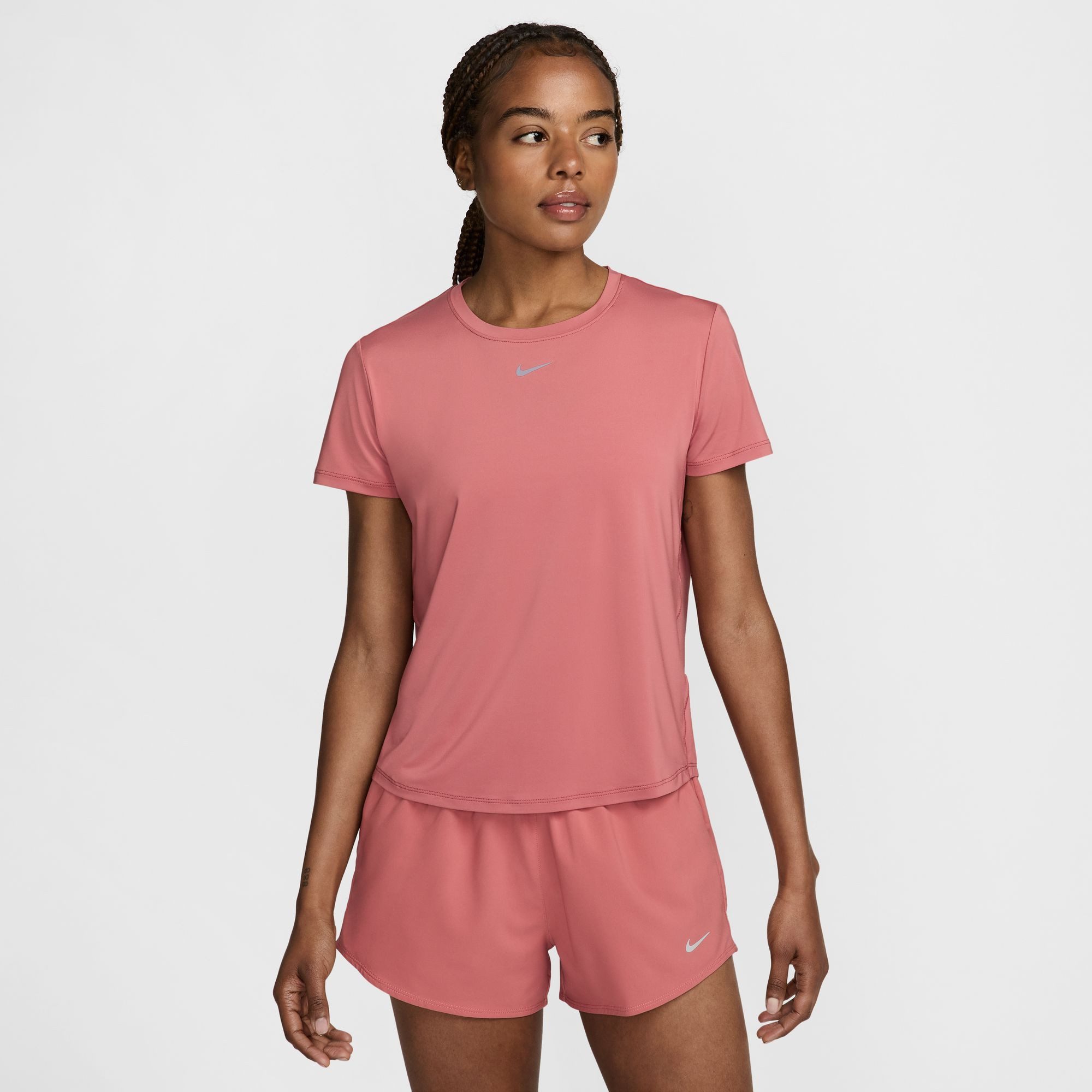Nike T-Shirt W NK ONE CLASSIC DF SS TOP HABANERO RED/UNIVERSITY RED/BL günstig online kaufen