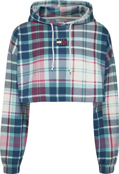 Tommy Jeans Sweatshirt »TJW SP CRP TARTAN BADGE HOODIE« mit Tunnelzugkapuze & Tommy Jeans Badge