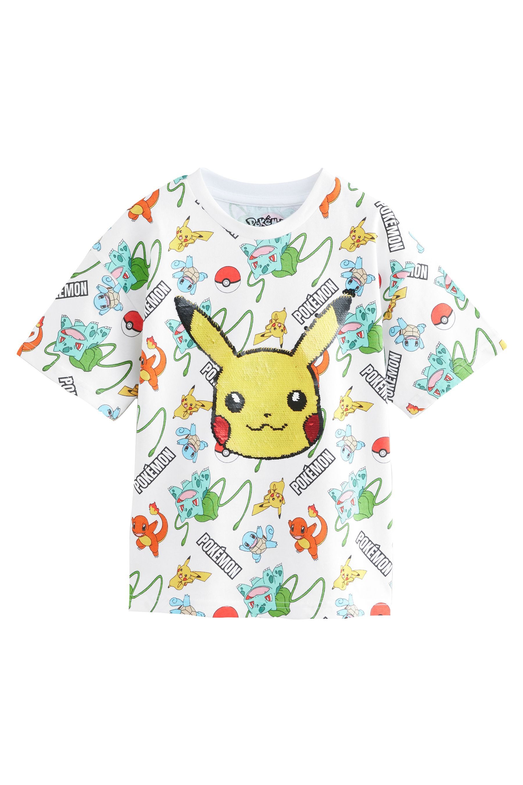 Next Paillettenshirt Kurzarm-T-Shirt mit Pailletten, Pokémon günstig online kaufen