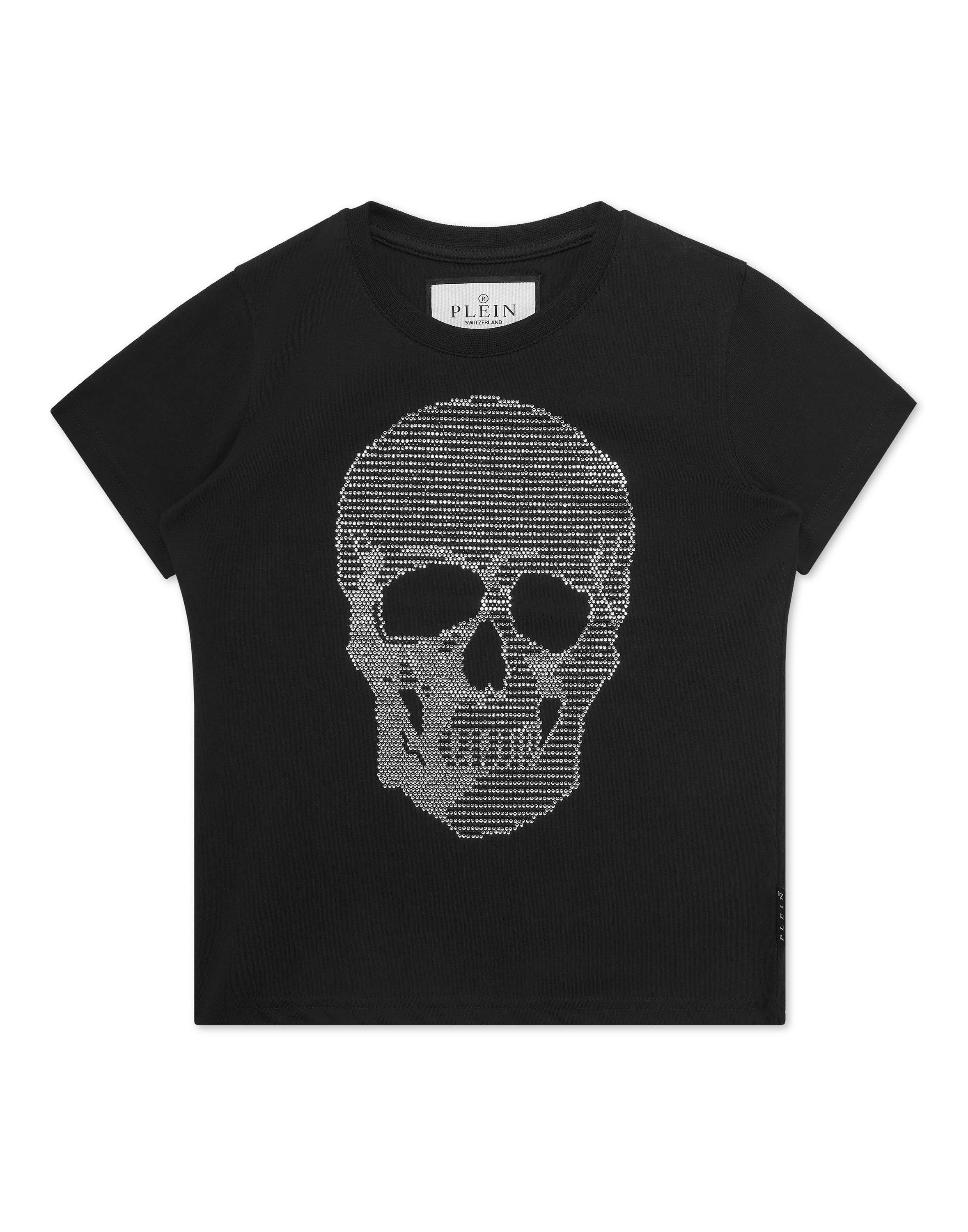 PHILIPP PLEIN T-Shirt Skull Mit Schmucksteinen