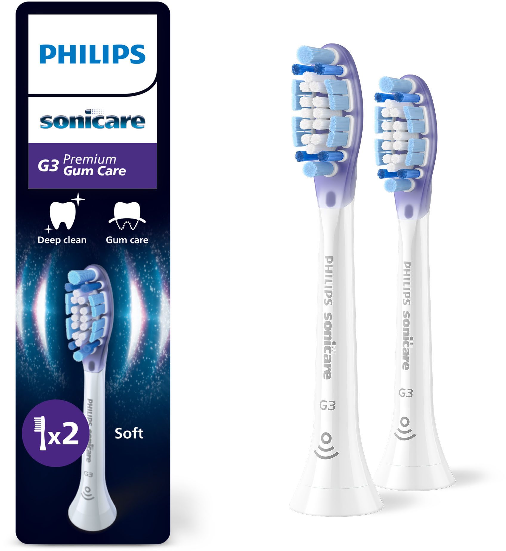 Philips Sonicare Щітки G3 Premium Gum Care, für gesünderes Zahnfleisch, für jedes Sonicare Handstück