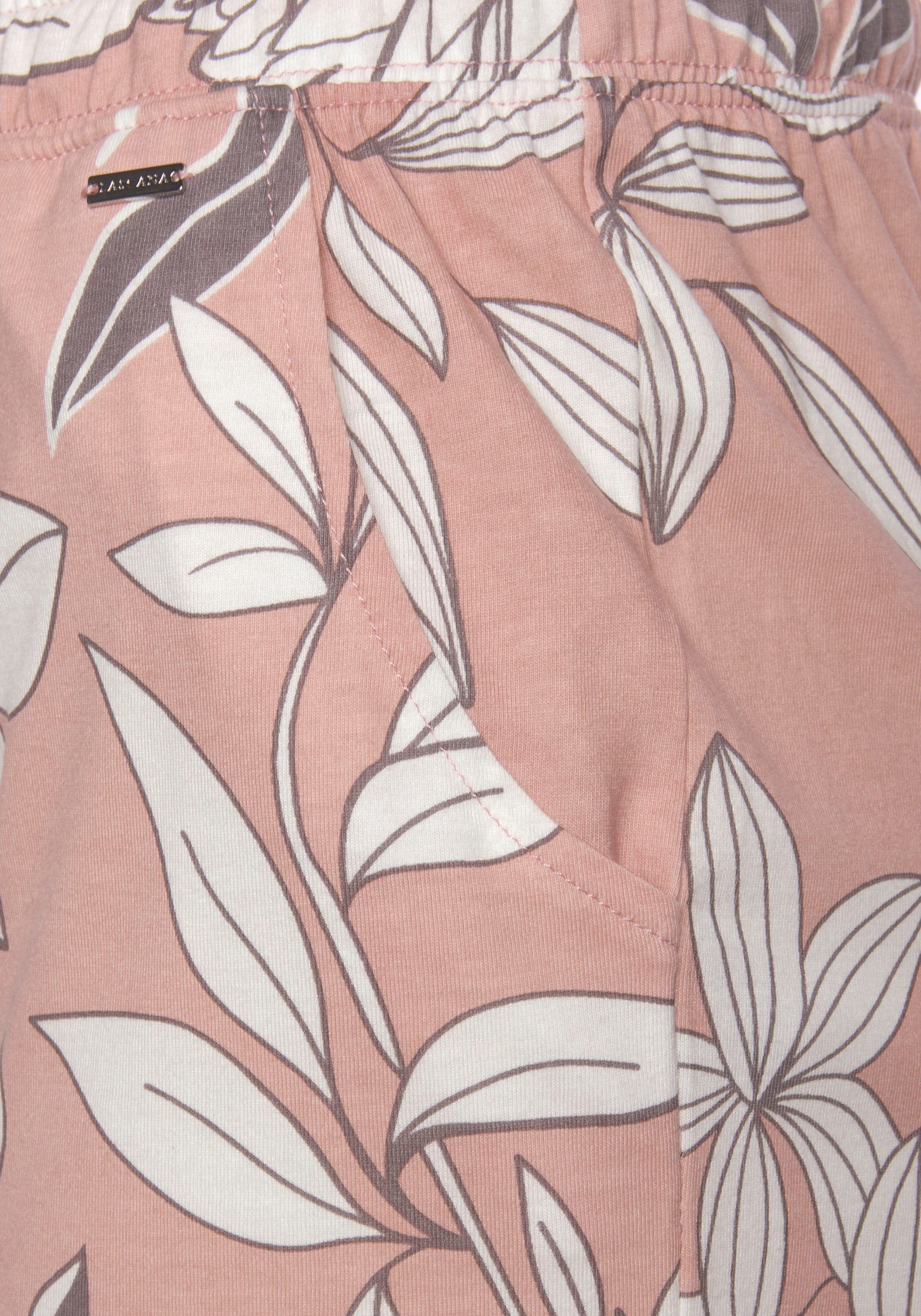 LASCANA Schlafshorts mit floralem Druck