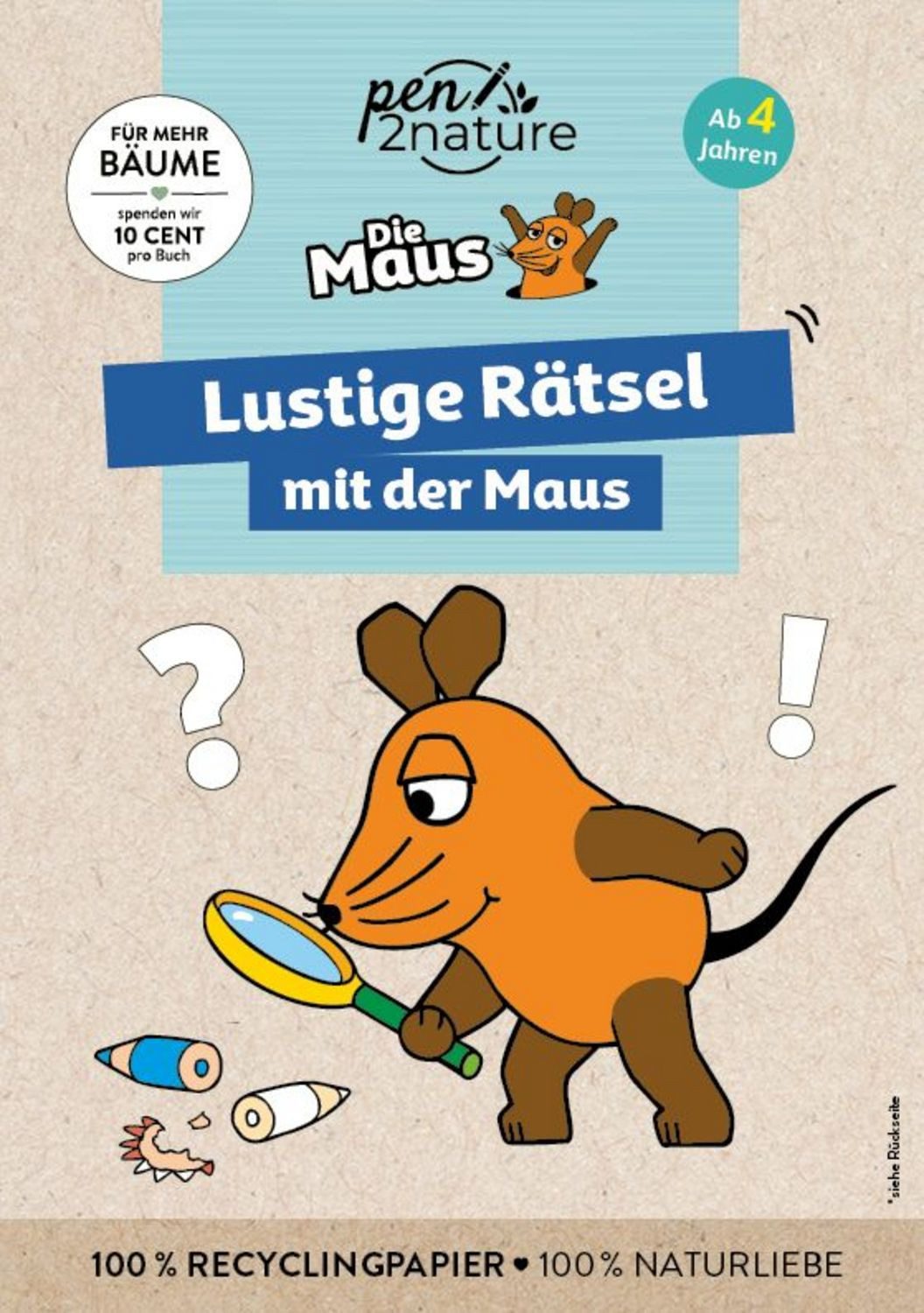 Lustige Rätsel mit der Maus. Bunter Rätselblock für Kinder ab 4 Jahren / Pen2nature