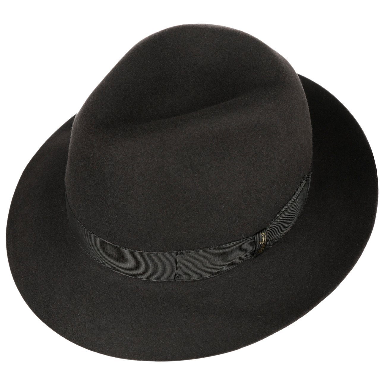 Borsalino Filzhut (1-St) Herrenhut mit Ripsband, Made in Italy