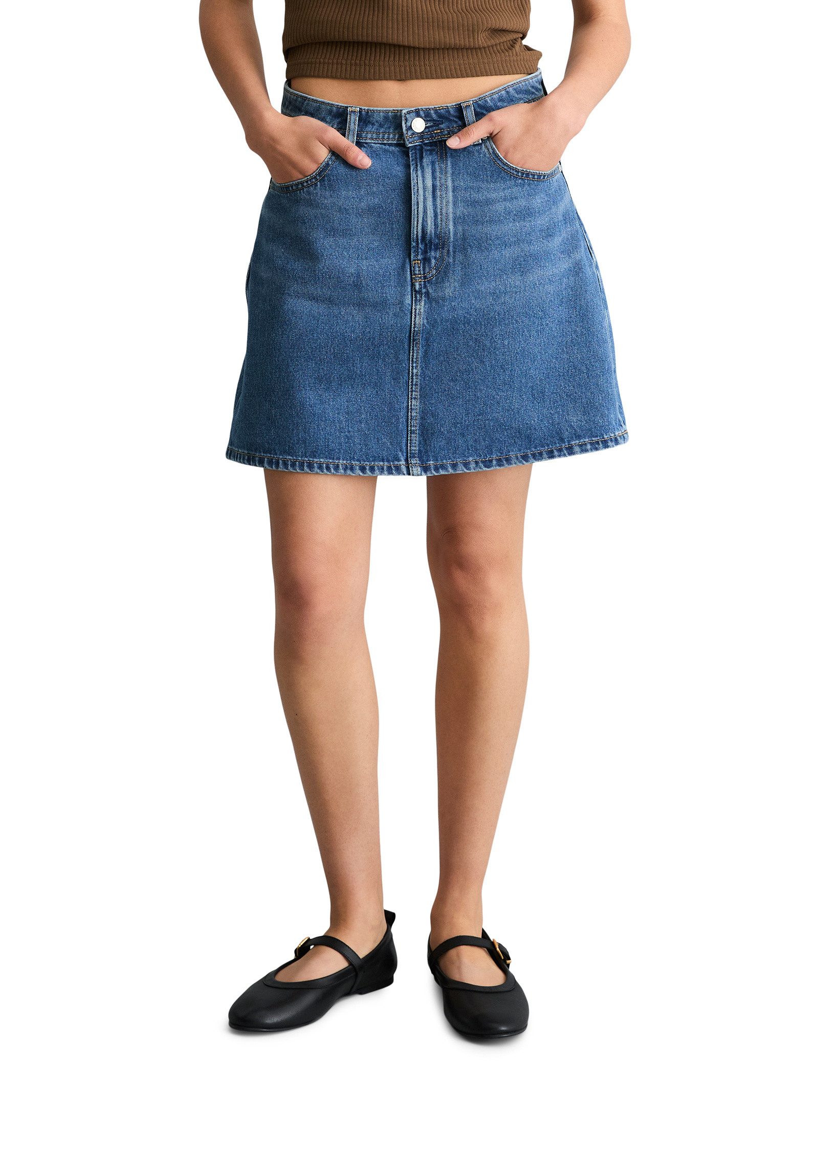Marc O'Polo DENIM Jeansrock aus Rigid Denim