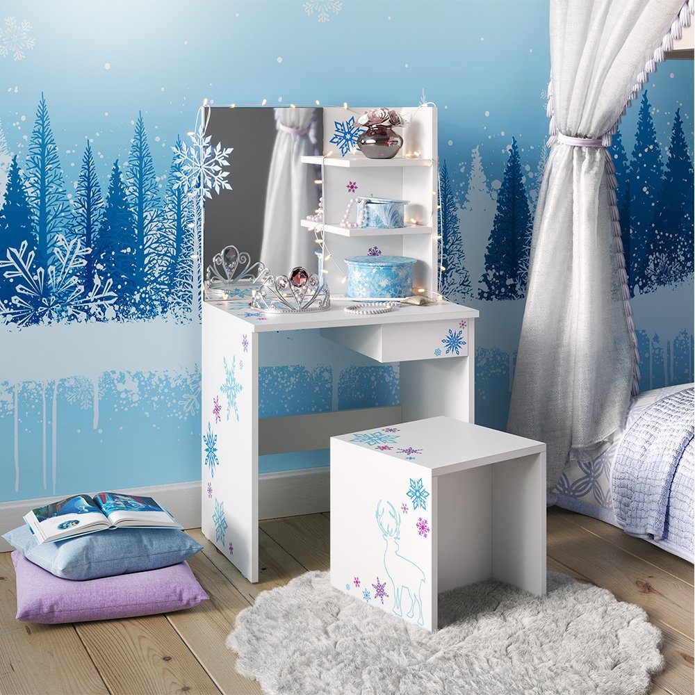 Vicco Schminktisch Schneeflocke, Weiß, 54.8 cm günstig online kaufen