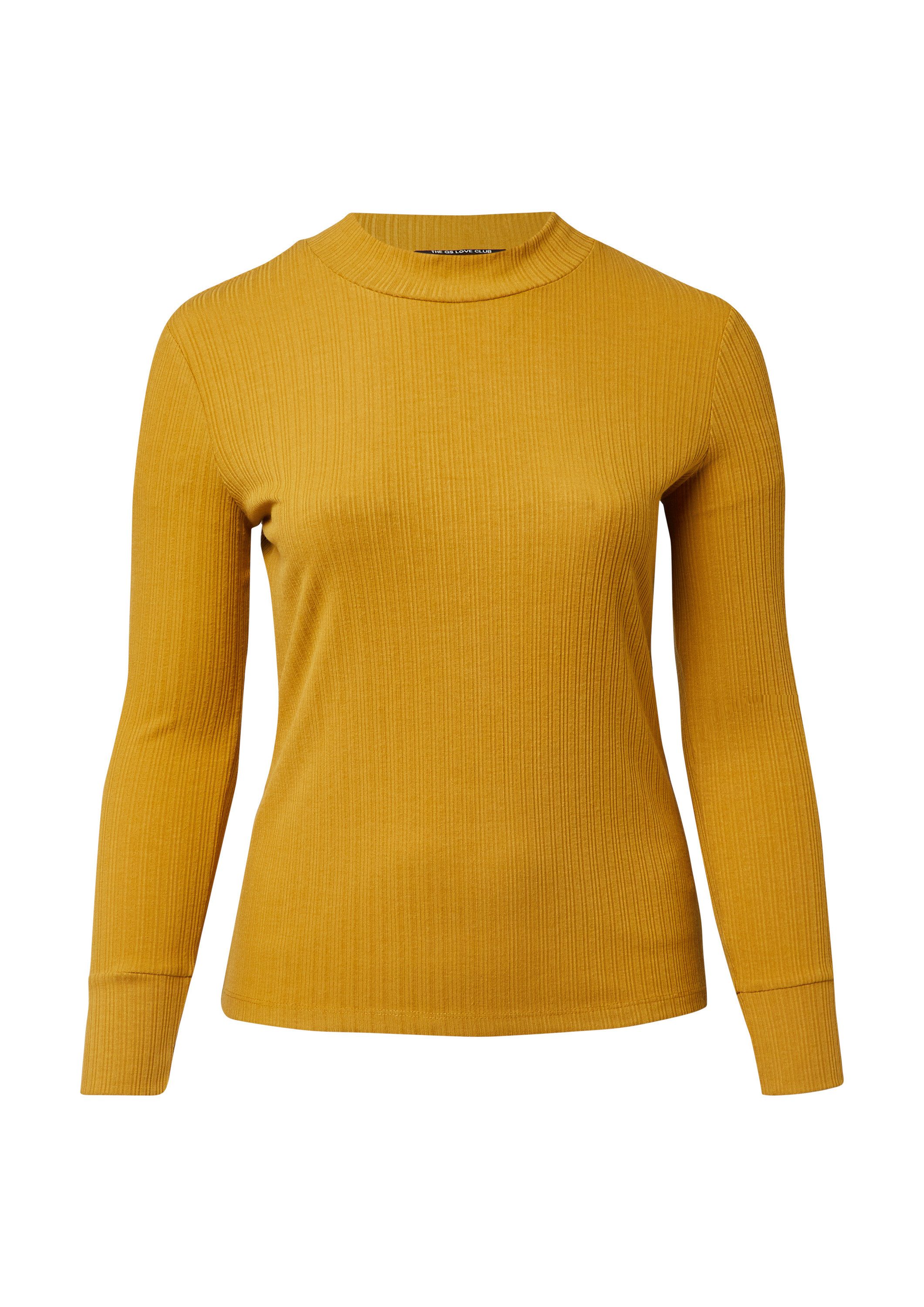 QS Langarmshirt T-Shirt Geripptes Langarmshirt günstig online kaufen