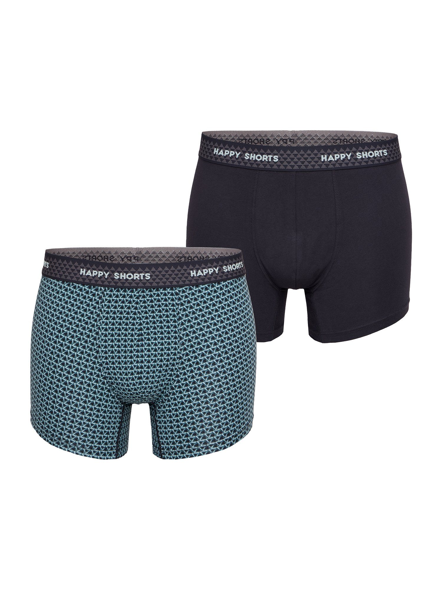 HAPPY SHORTS Retro Pants Trunks (2-St) Retro-Boxer Retro-shorts unterhose Dusty Mint Triangles