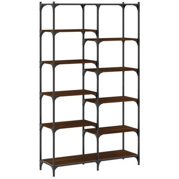 furnicato Bücherregal Eiche Braun 100x32x170 cm Holzwerkstoff und Eisen